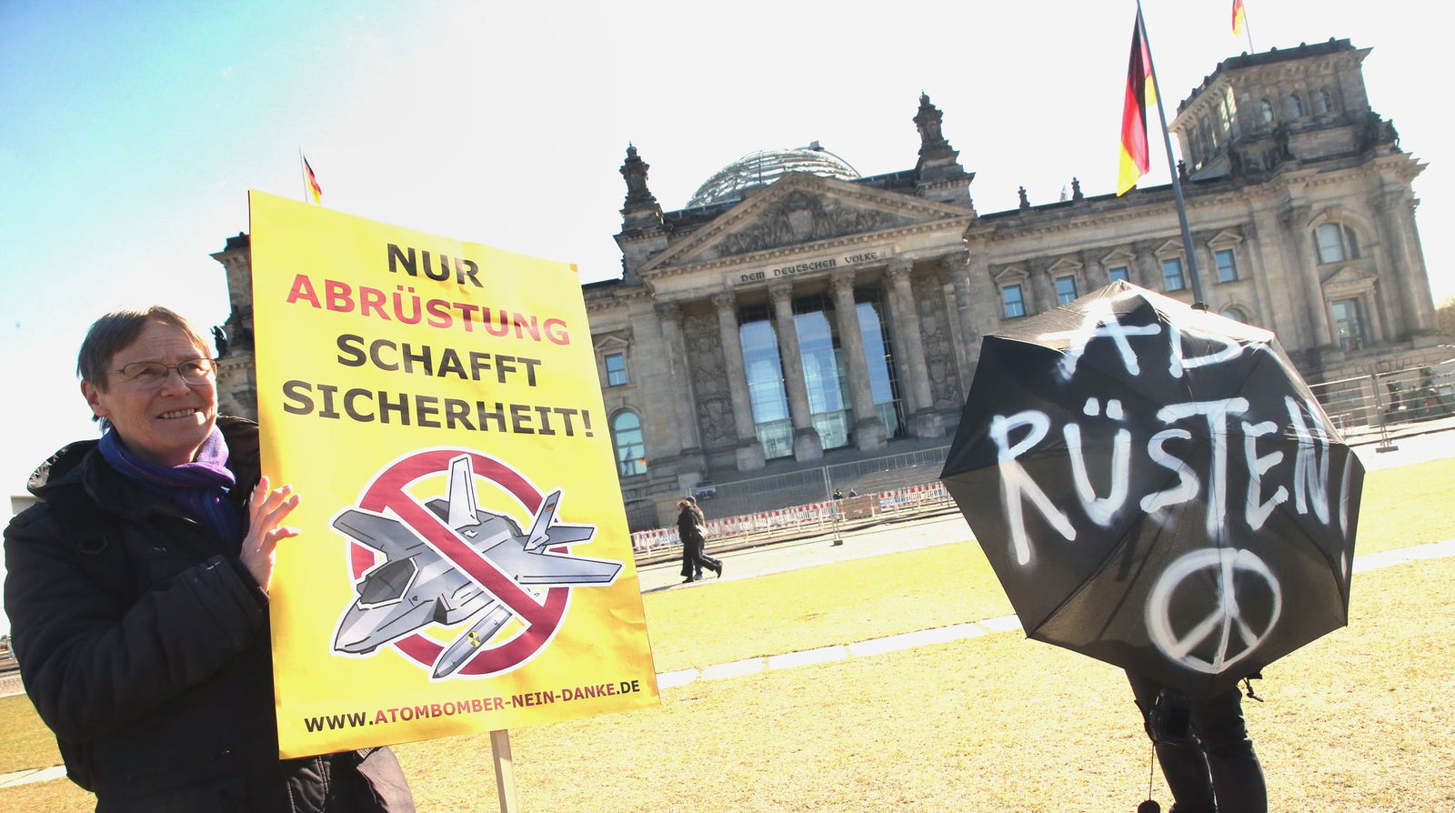 In Deutschland wird immer wieder gegen Atomwaffen demonstriert. (Archivbild)