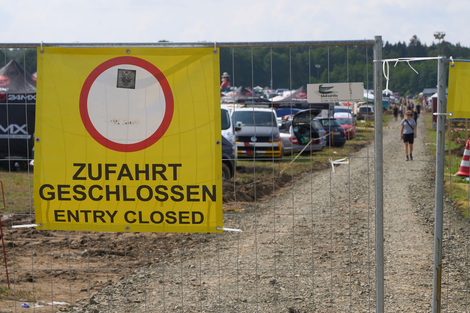 Zufahrt zum Campinggelände der Nature One ist geschlossen