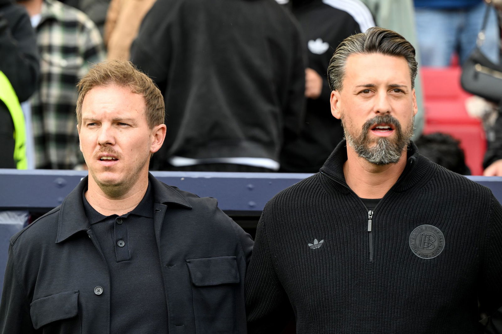 Zuletzt Nagelsmann-Assistent, jetzt FCA-Trainer: Sandro Wagner (r).