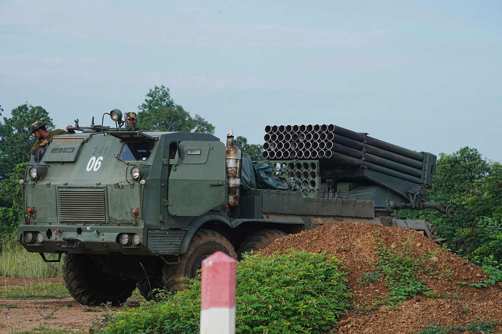 Die Kämpfe gingen auch am Sonntag weiter.