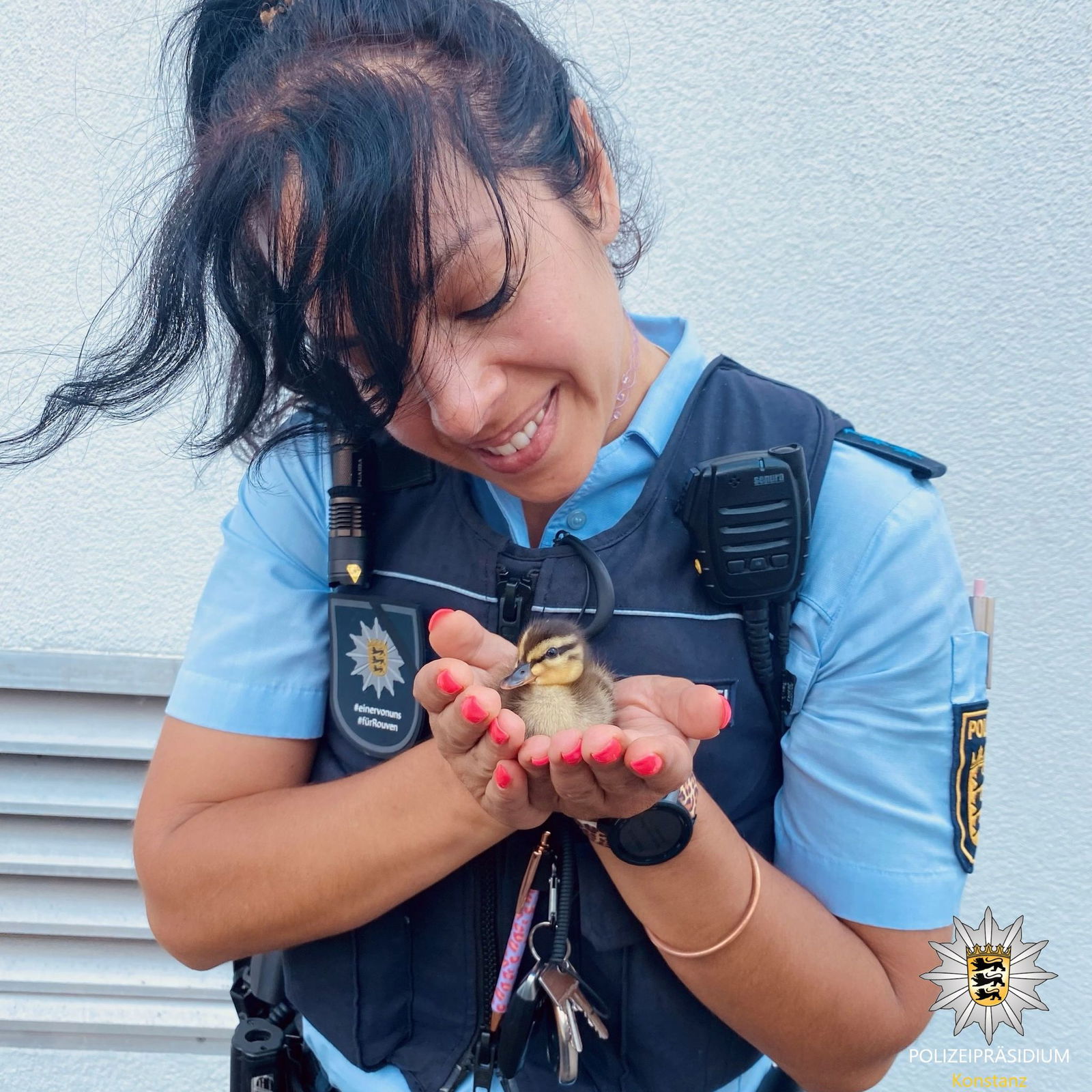 Nach der Rettung wurden die Tiere von der Tierrettung auf der Wache abgeholt.