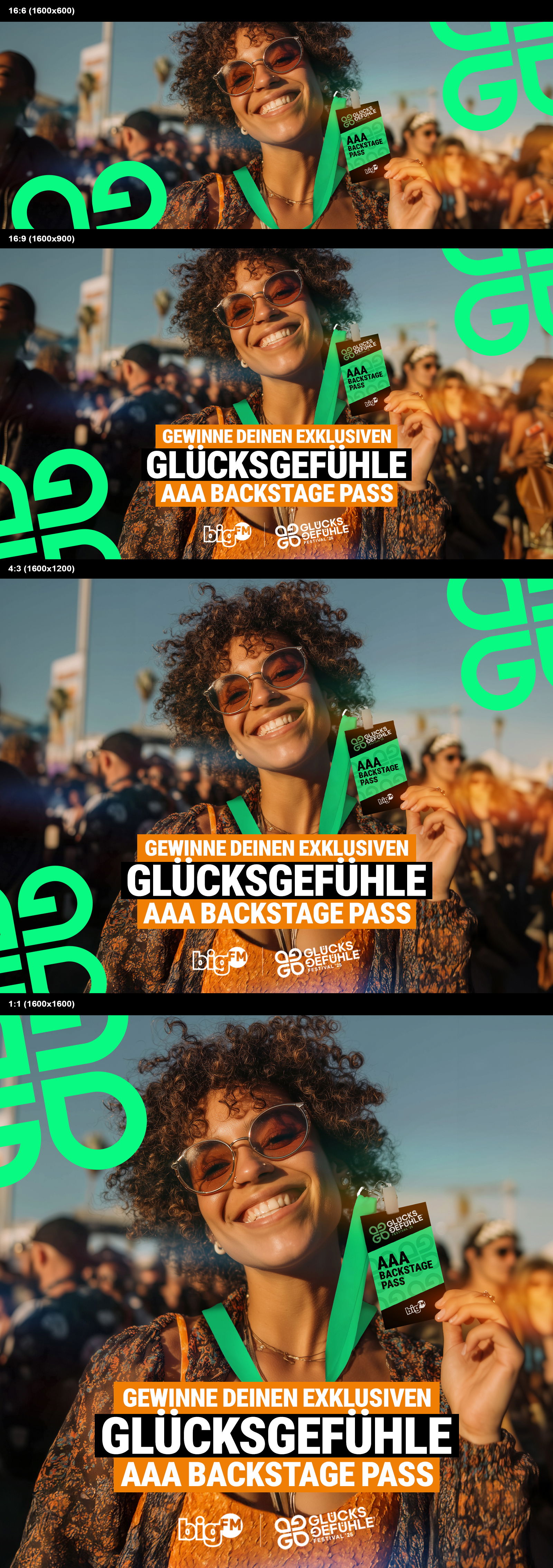 Glücksgefühle AAA Backstage Pass