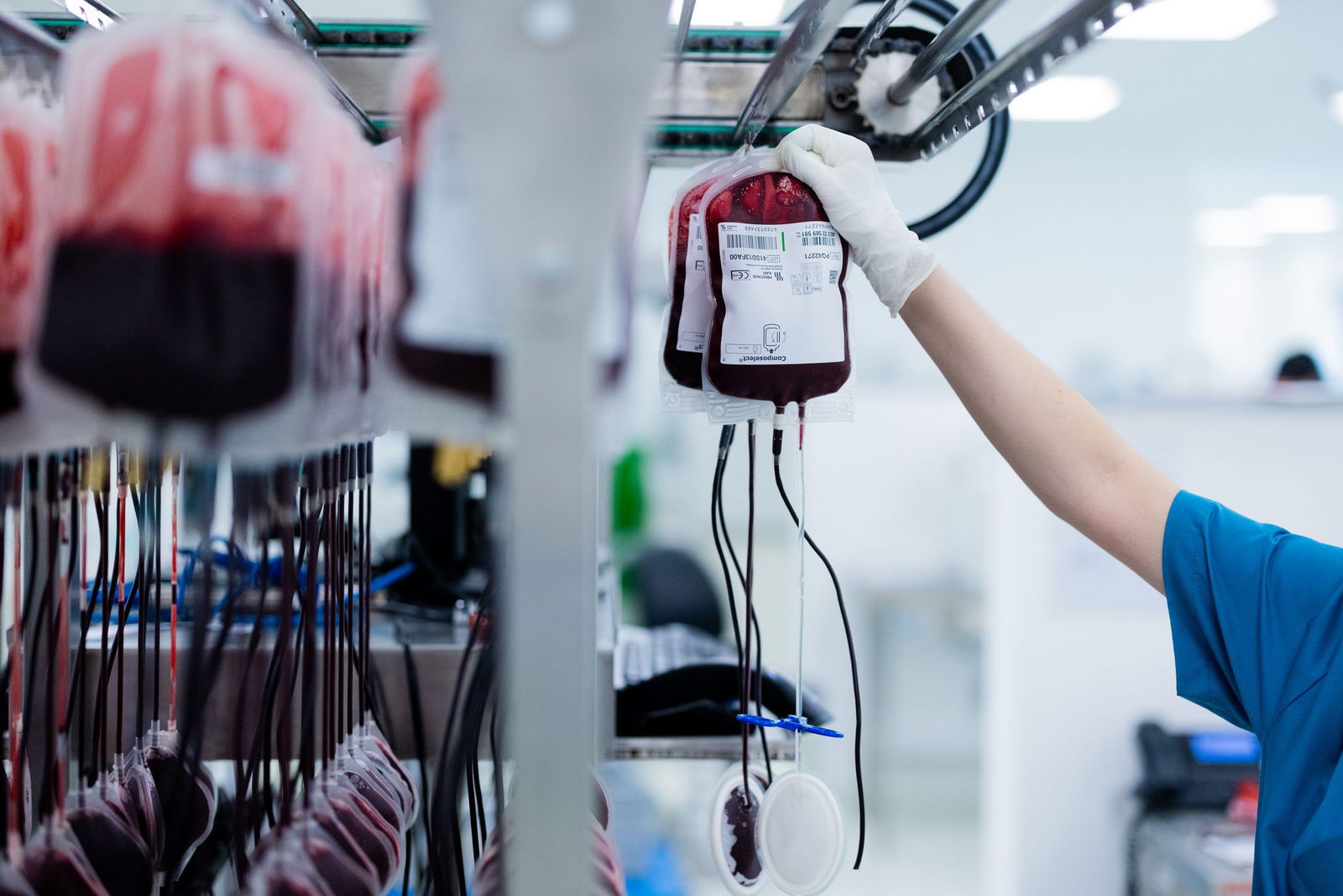 Im Sommer spenden laut DRK deutlich weniger Menschen Blut. (Archivbild)