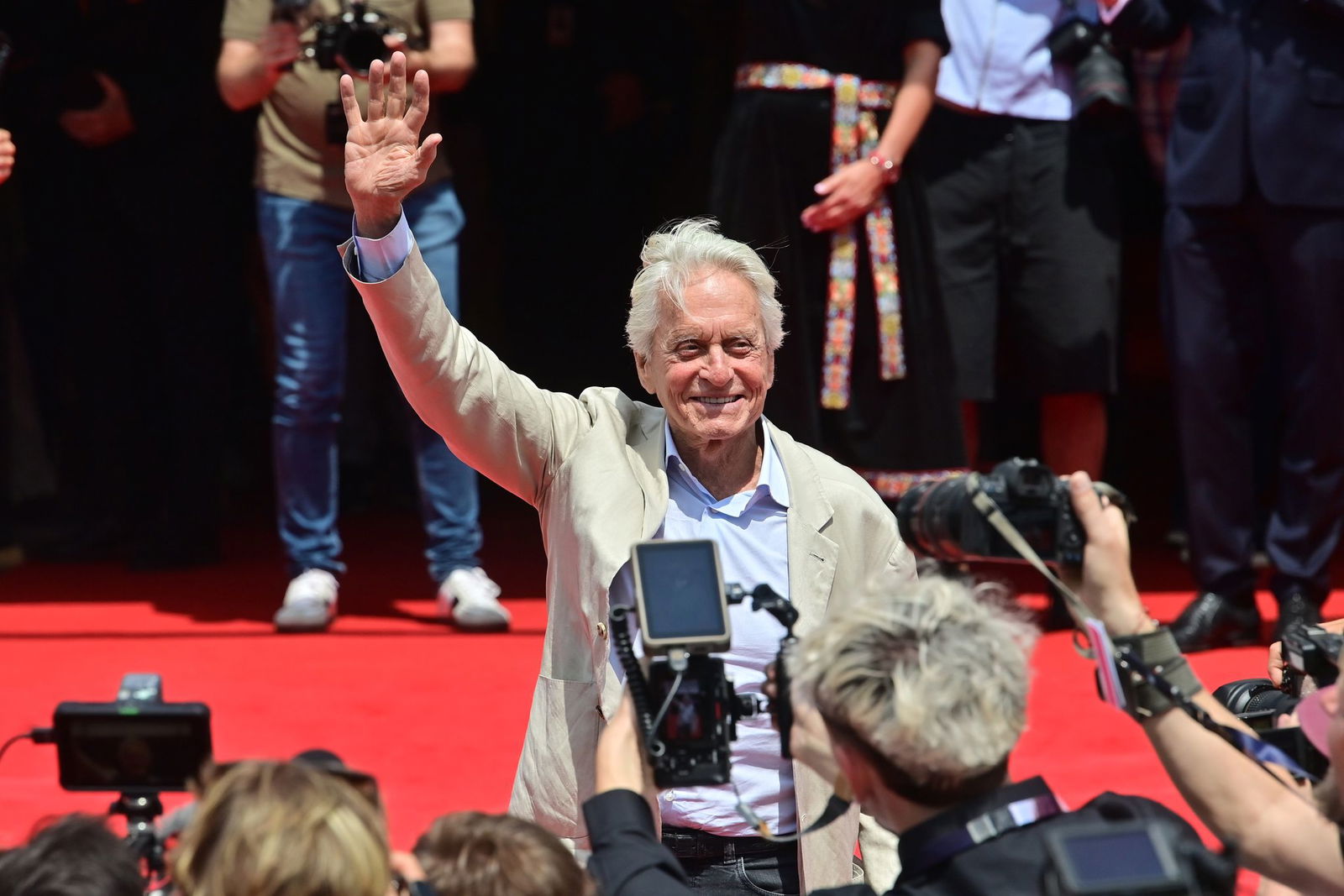 Auch der US-Schauspieler und Produzent Michael Douglas gab sich in diesem Jahr beim Karlsbader Filmfestival die Ehre. (Archivbild)