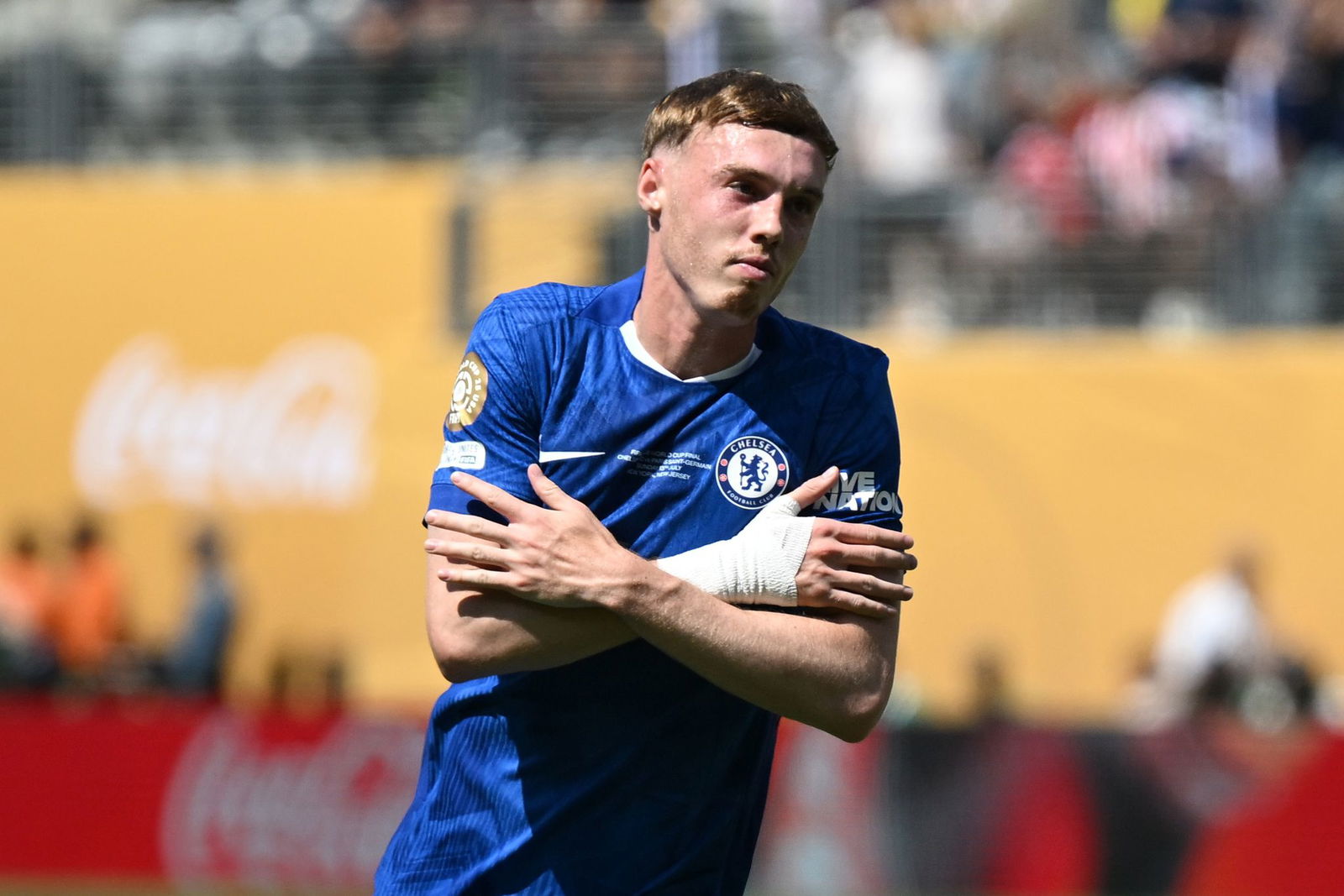 Der Mann des Spiels: Cole Palmer jubelt nach seinem ersten Tor.