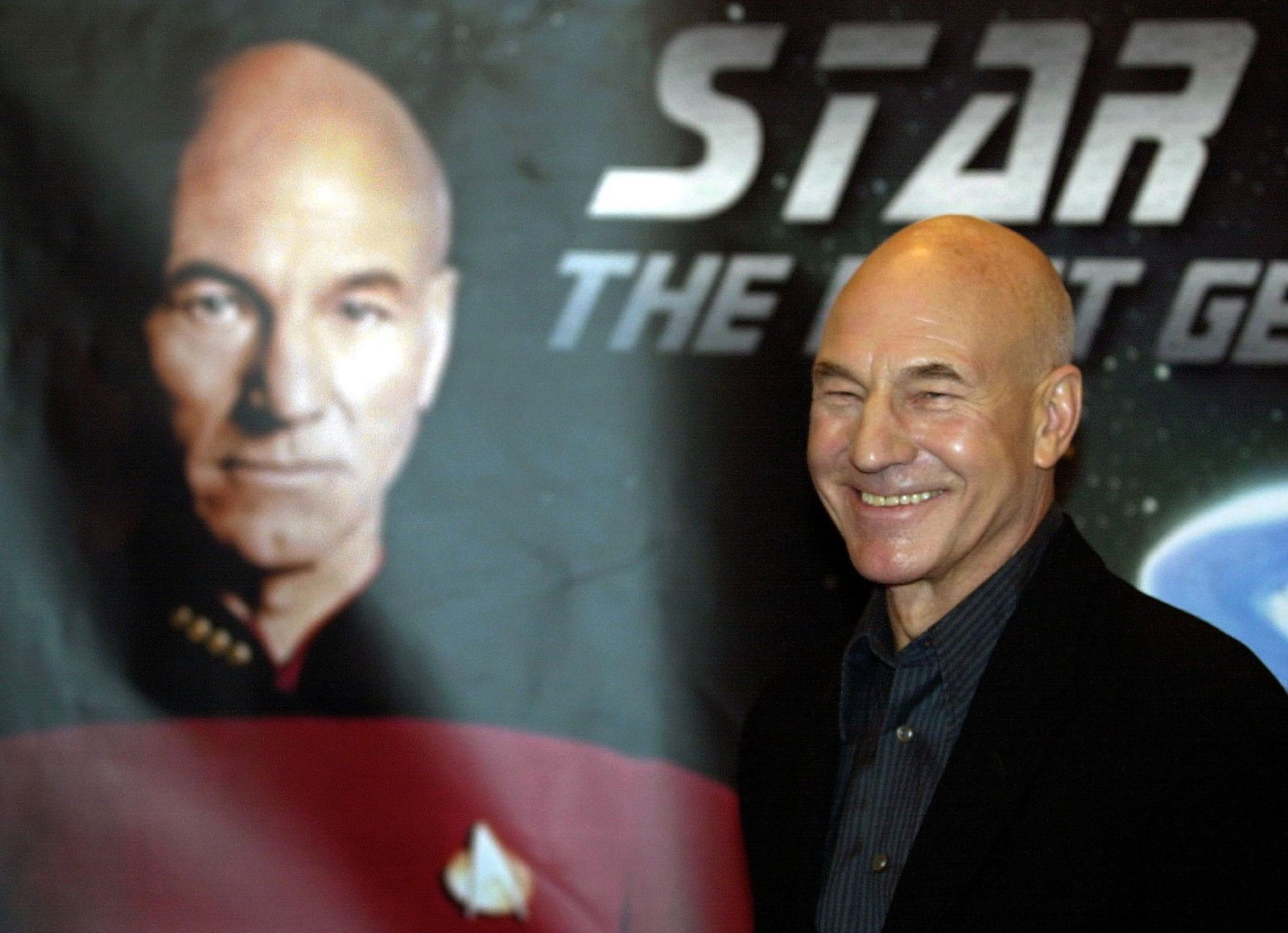 Der britische Schauspieler Patrick Stewart, bekannt als Captain Jean-Luc Picard vom "Raumschiff Enterprise",.