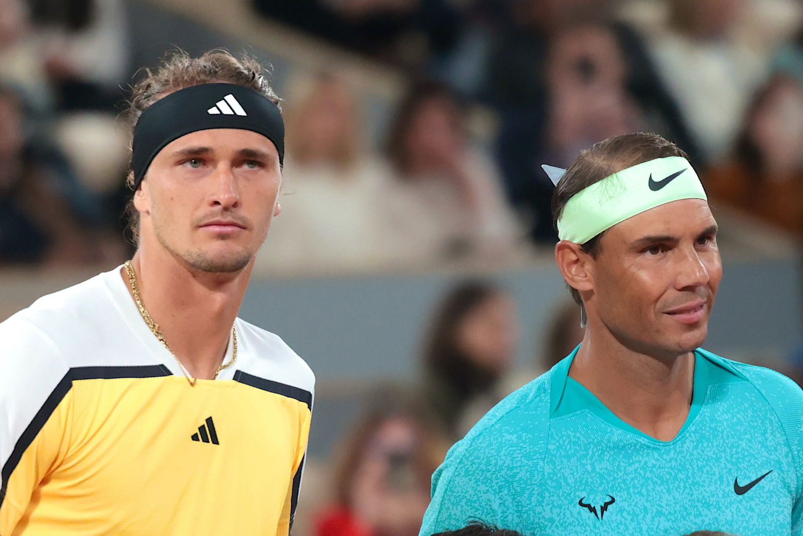Arbeiten sie bald zusammen? Alexander Zverev (l) und Rafael Nadal.