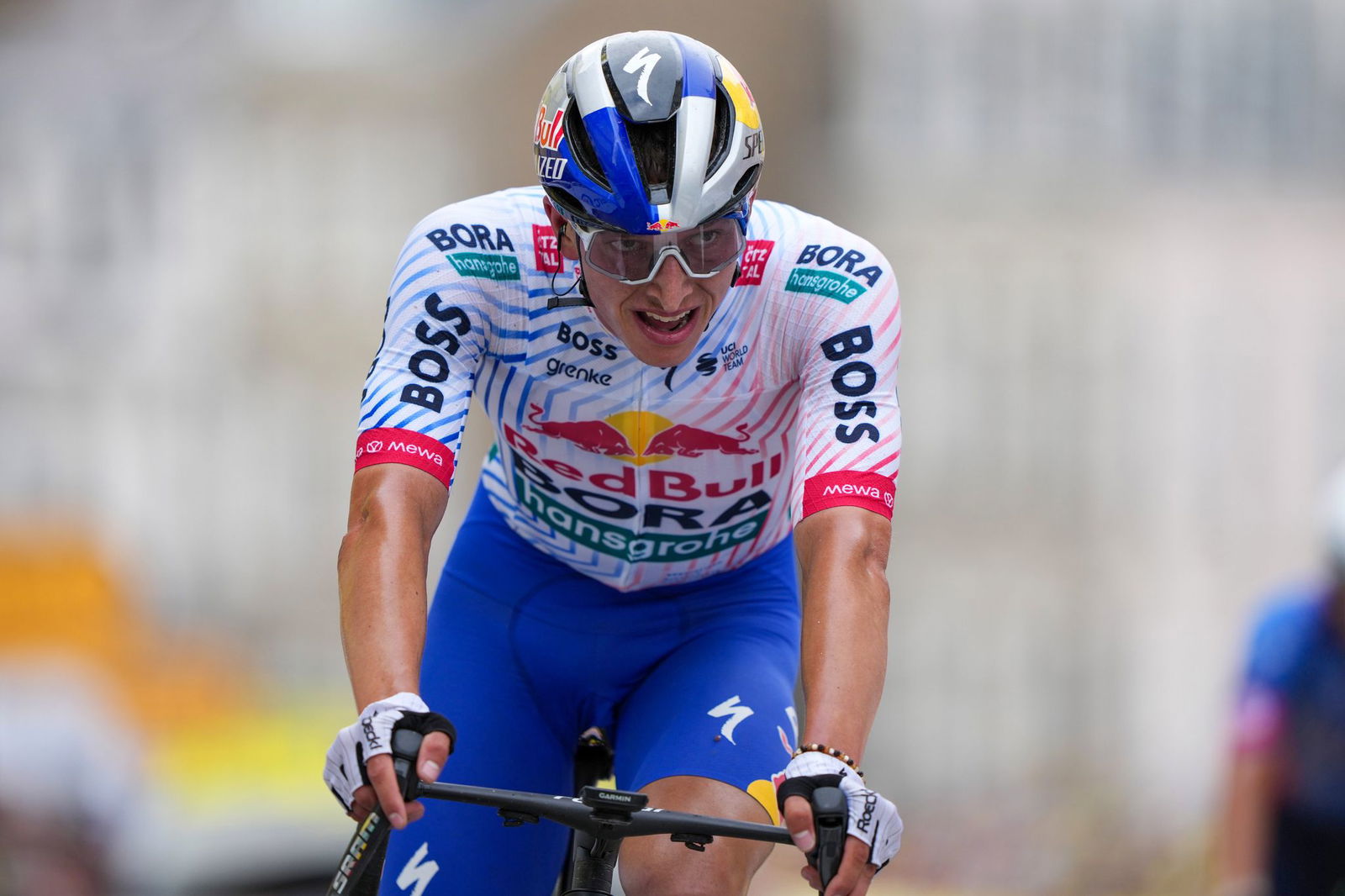 Erstmals bei der Tour dabei und direkt im Rampenlicht: Florian Lipowitz.