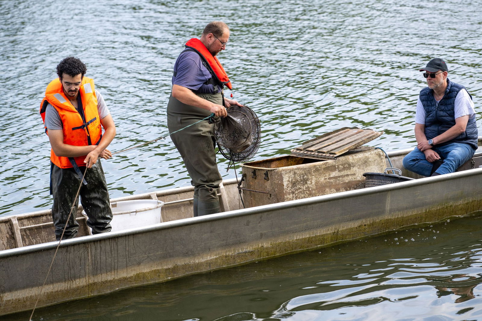 Bei der Tour fängt das Team etliche Aale (Archivbild) 
