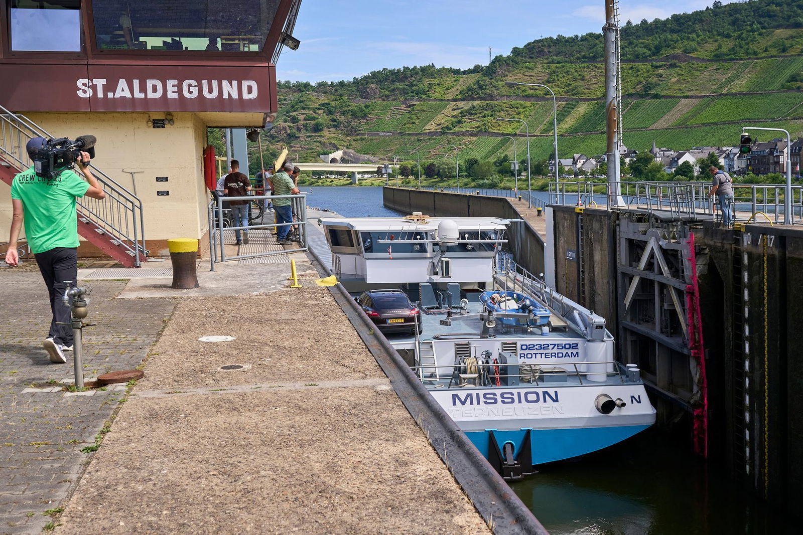 Die Schleuse in St. Aldegund läuft wieder im Notbetrieb.