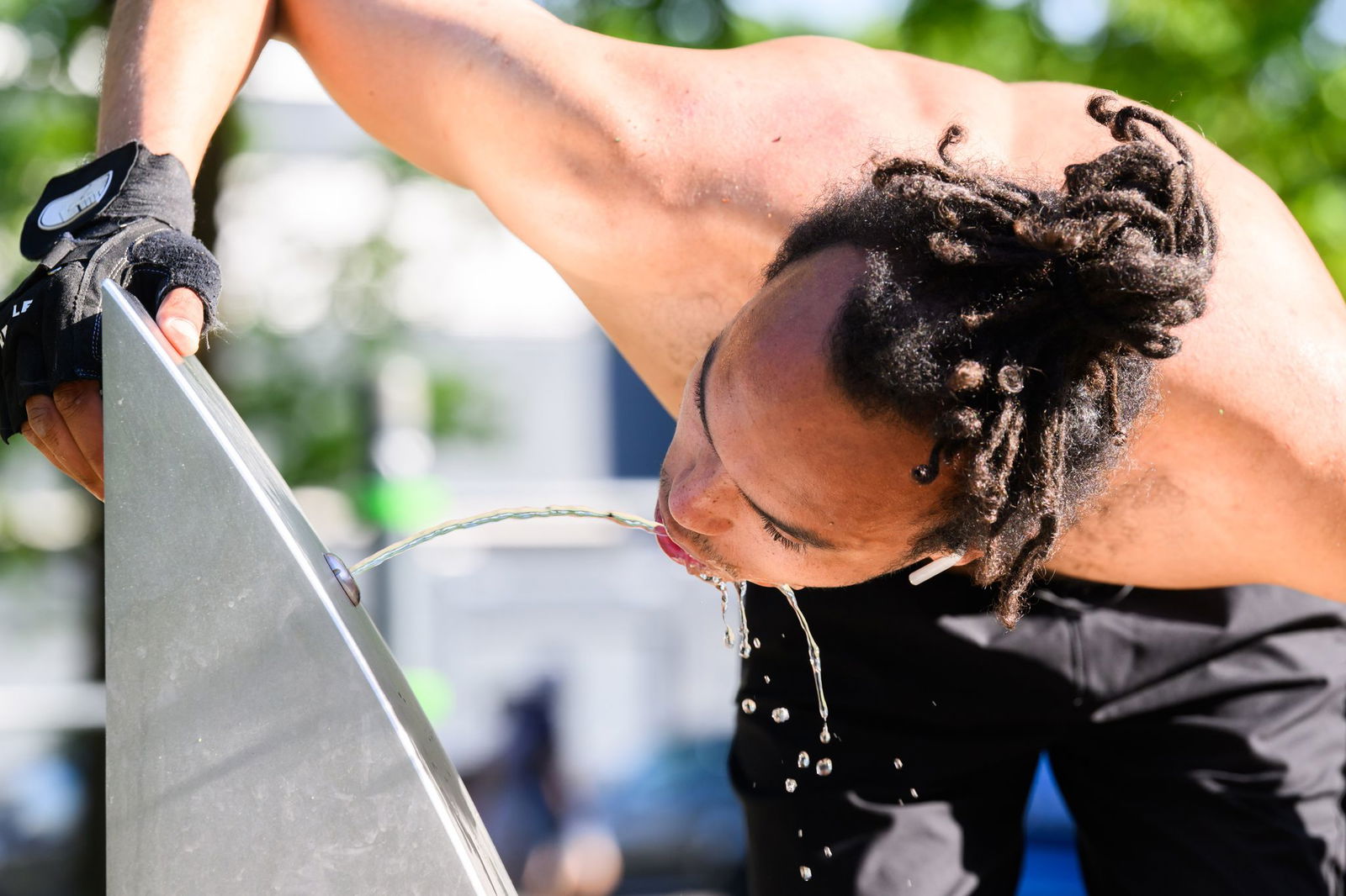 Viel trinken, lautete die Devise in der Hitze.