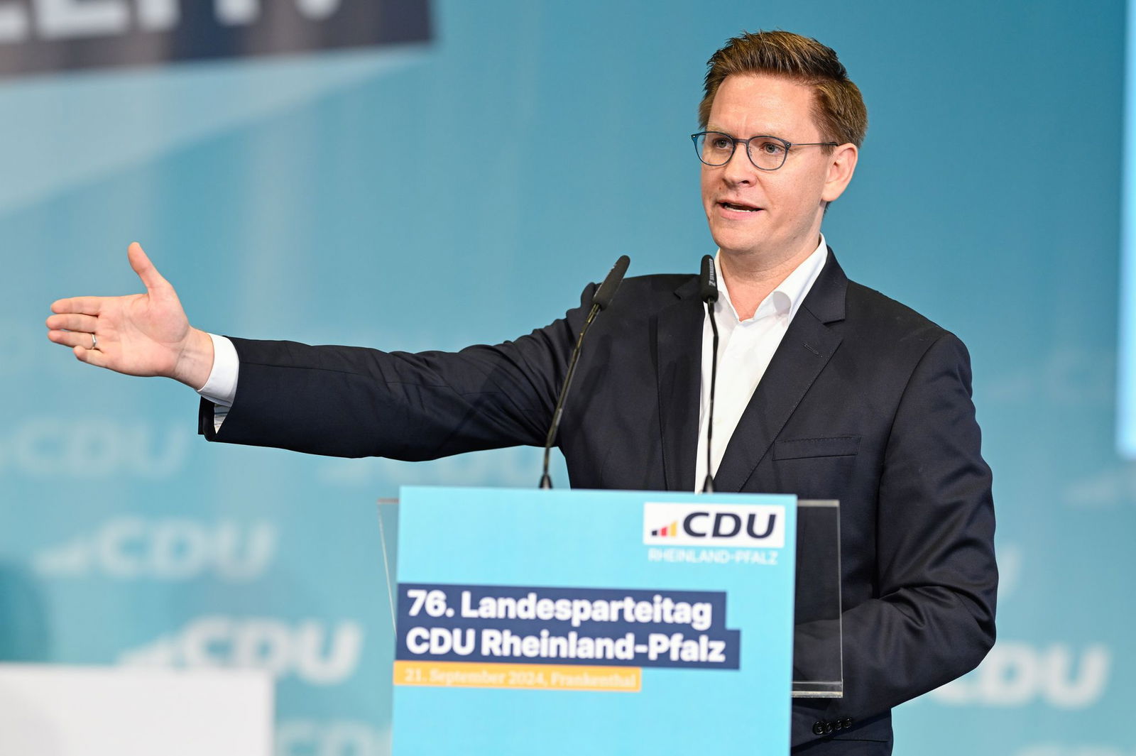 Johannes Steiniger, Generalsekretär der rheinland-pfälzischen CDU. Die CDU will das Klimaschutzgesetz zurücknehmen. (Archivbild)