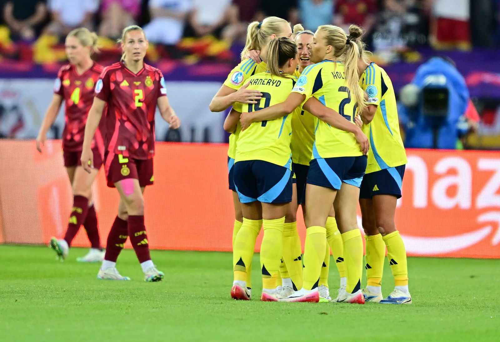 Das deutsche Team patzt, Schweden jubelt.