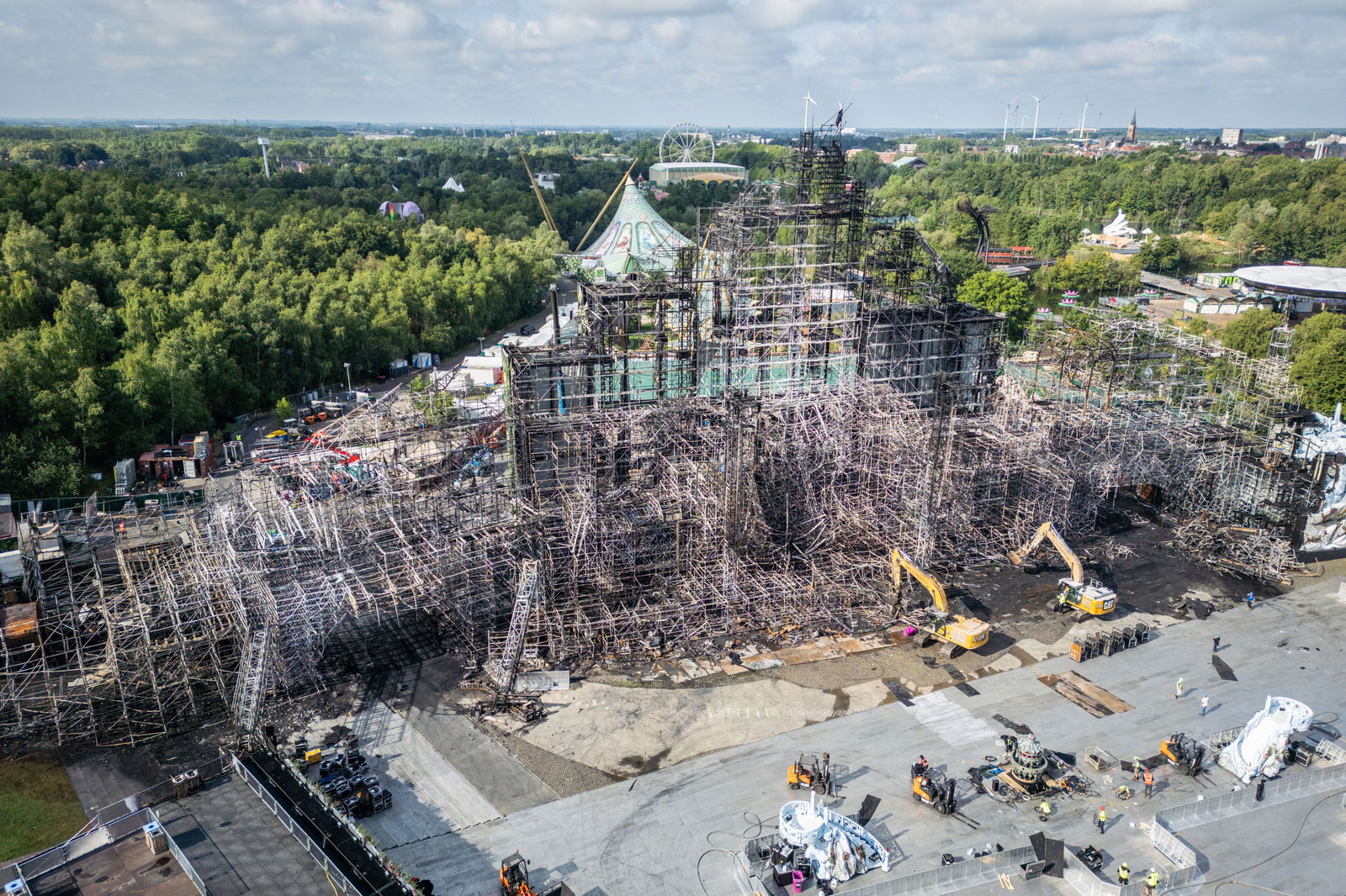 Tomorrowland Mainstage abgebrannt