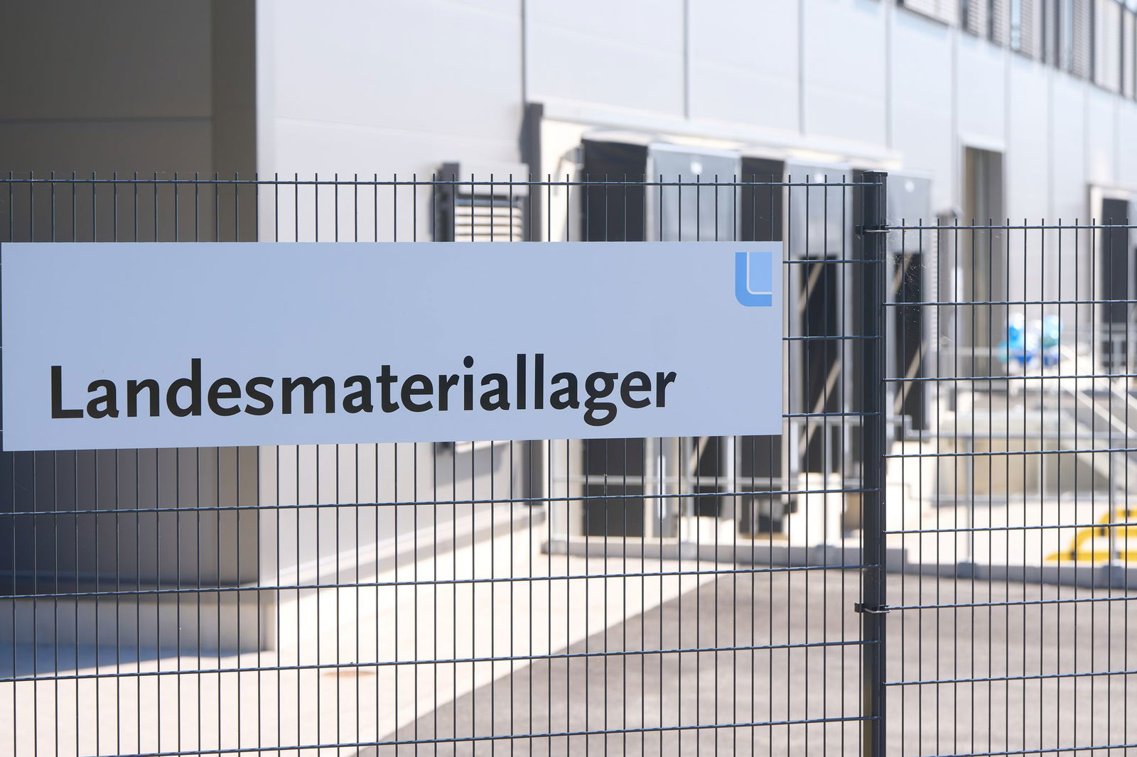 Rund 3.200 Quadratmeter umfasst das Landesmateriallager.