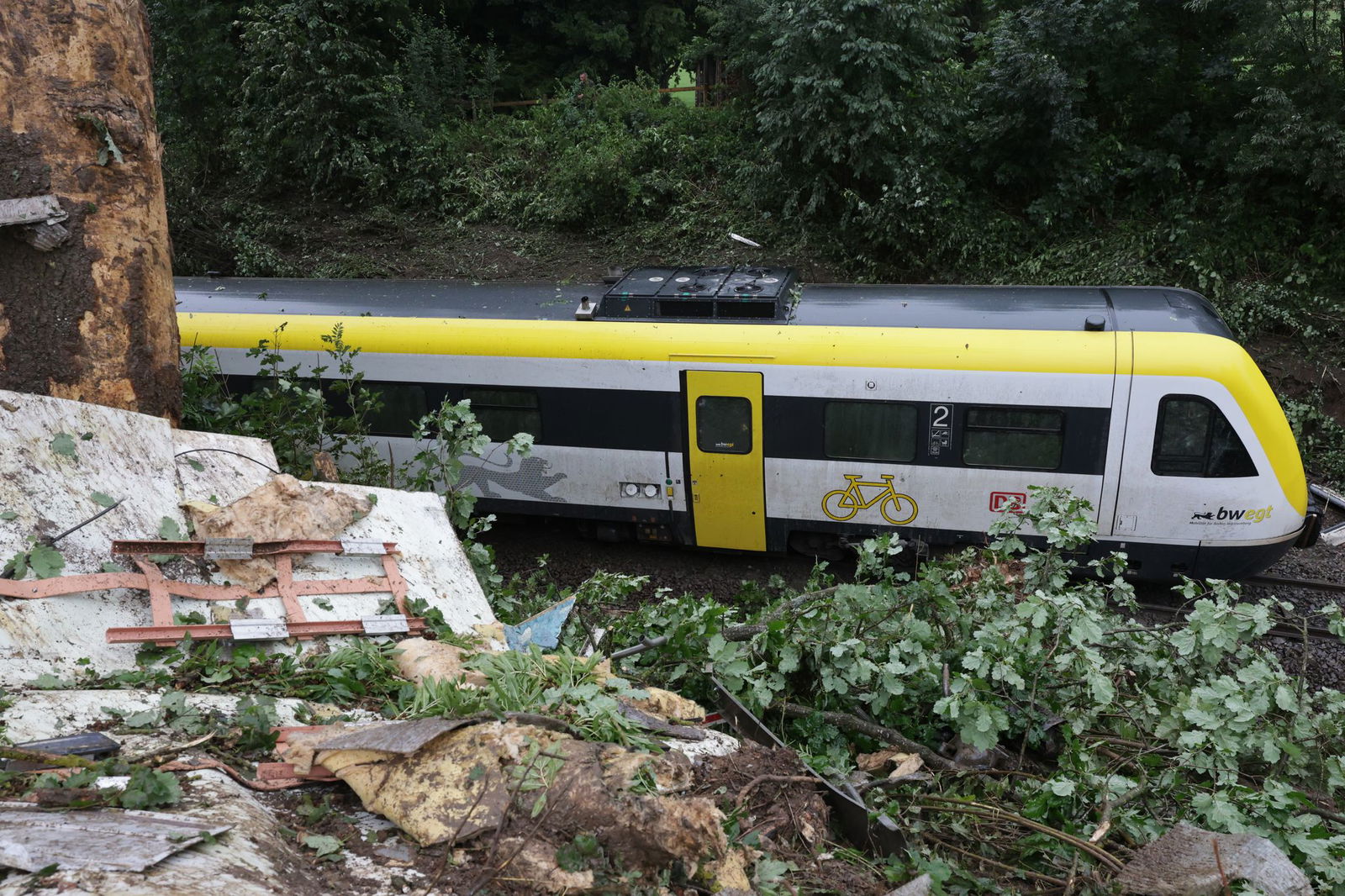 Der Zug entgleiste bei Riedlingen.