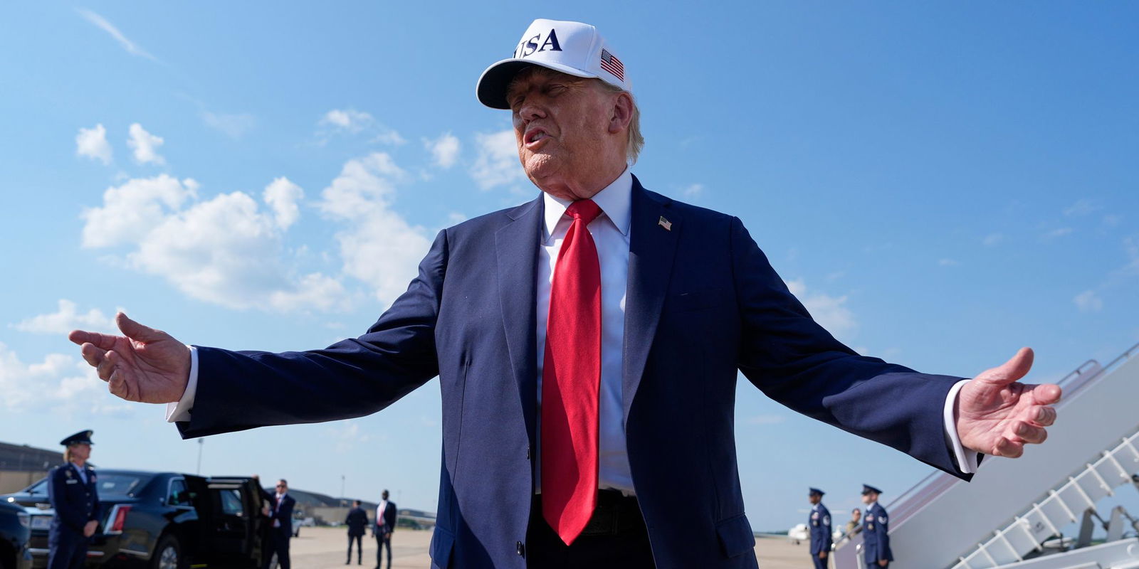 US-Präsident Trump glaubt an die Gesprächsbereitschaft des Irans. 