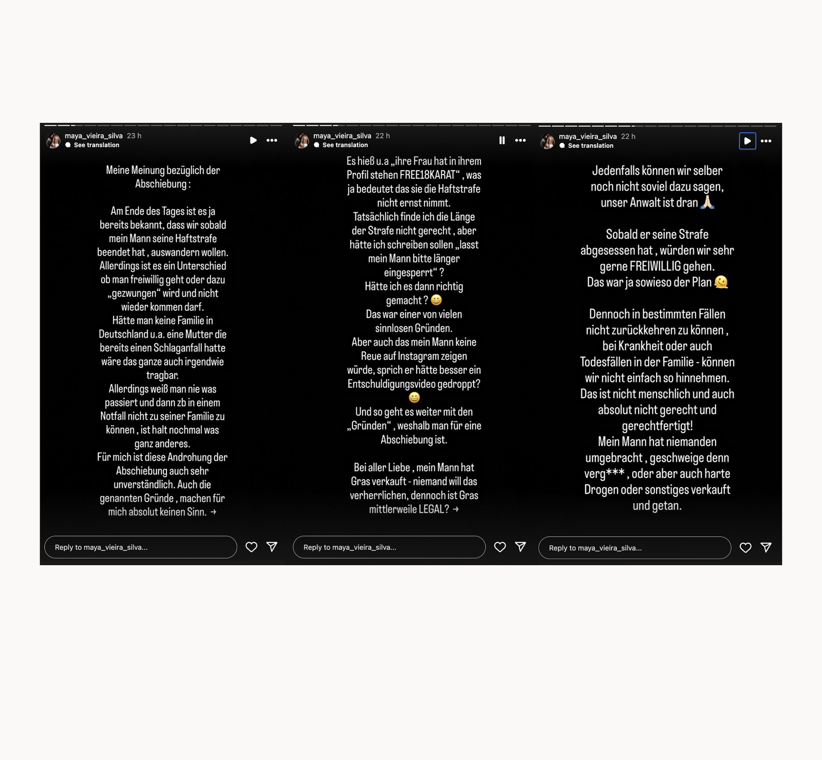 18 Karat Ehefrau Meinung zur Abschiebung