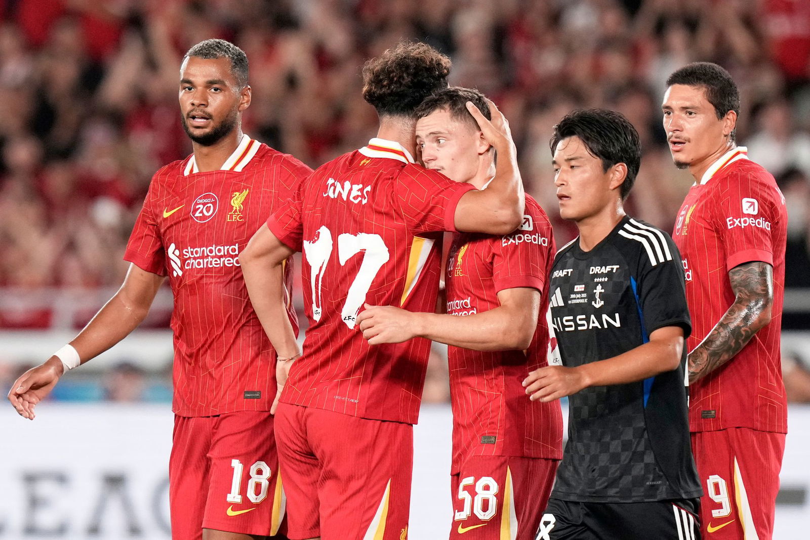 Beim Freundschaftsspiel in Japan gegen Yokohama F. Marinos erzielte Florian Wirtz sein erstes Tor für Liverpool.