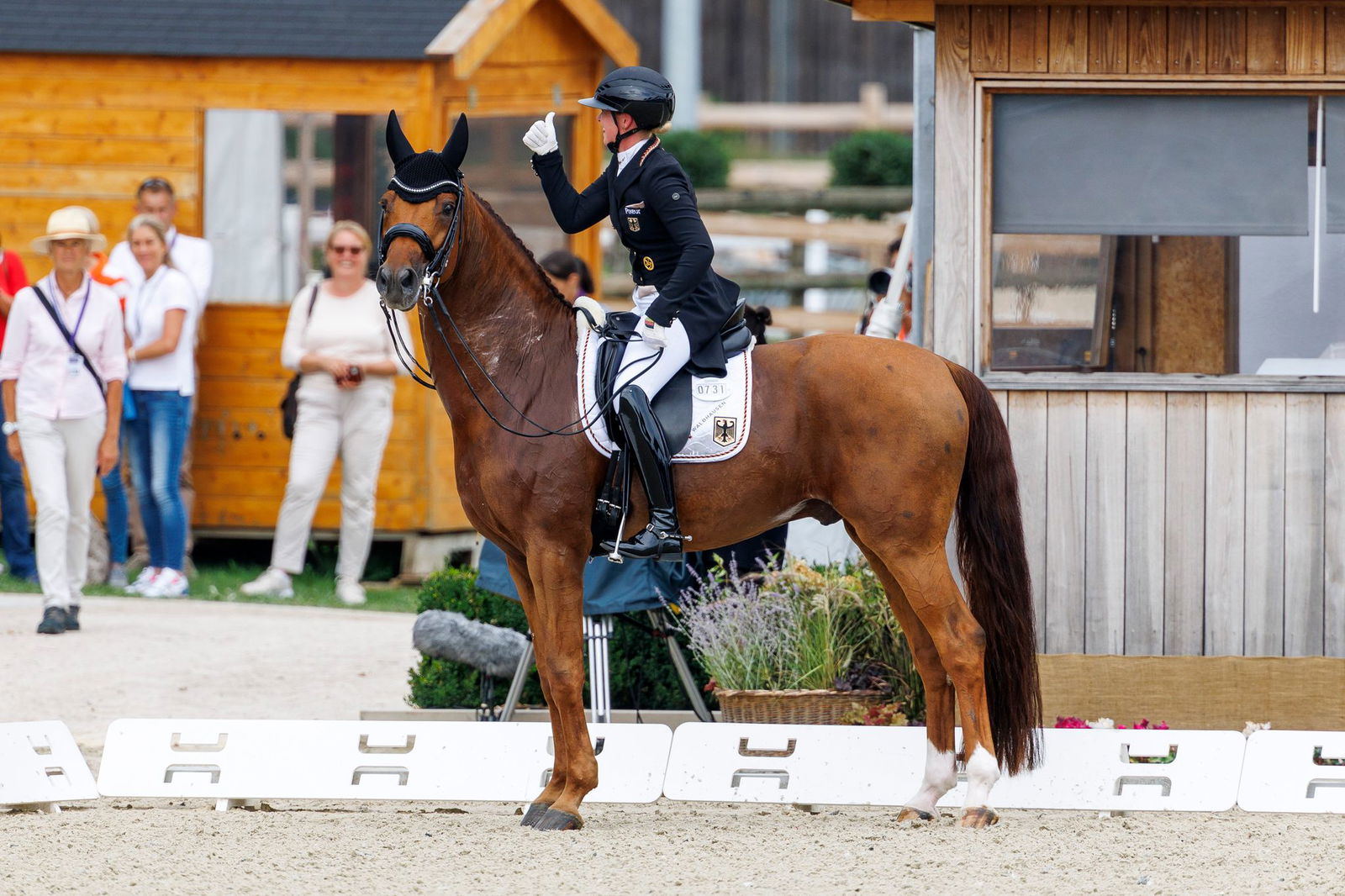  Katharina Hemmer überzeugte bei ihrem ersten EM-Ritt.