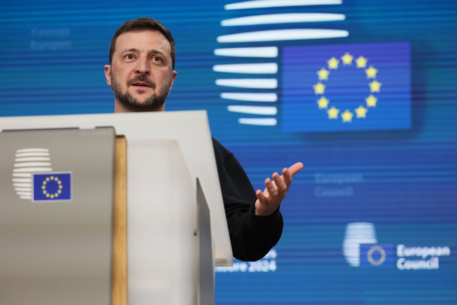 Selenskyj bekommt in Washington Unterstützung aus Europa. (Archivbild)