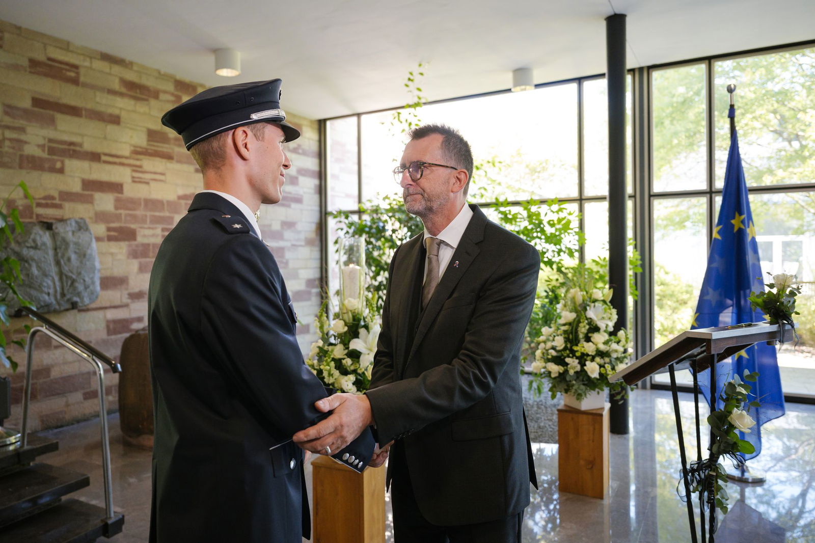 Innenminister Jost kondoliert Polizisten. (Archivfoto)