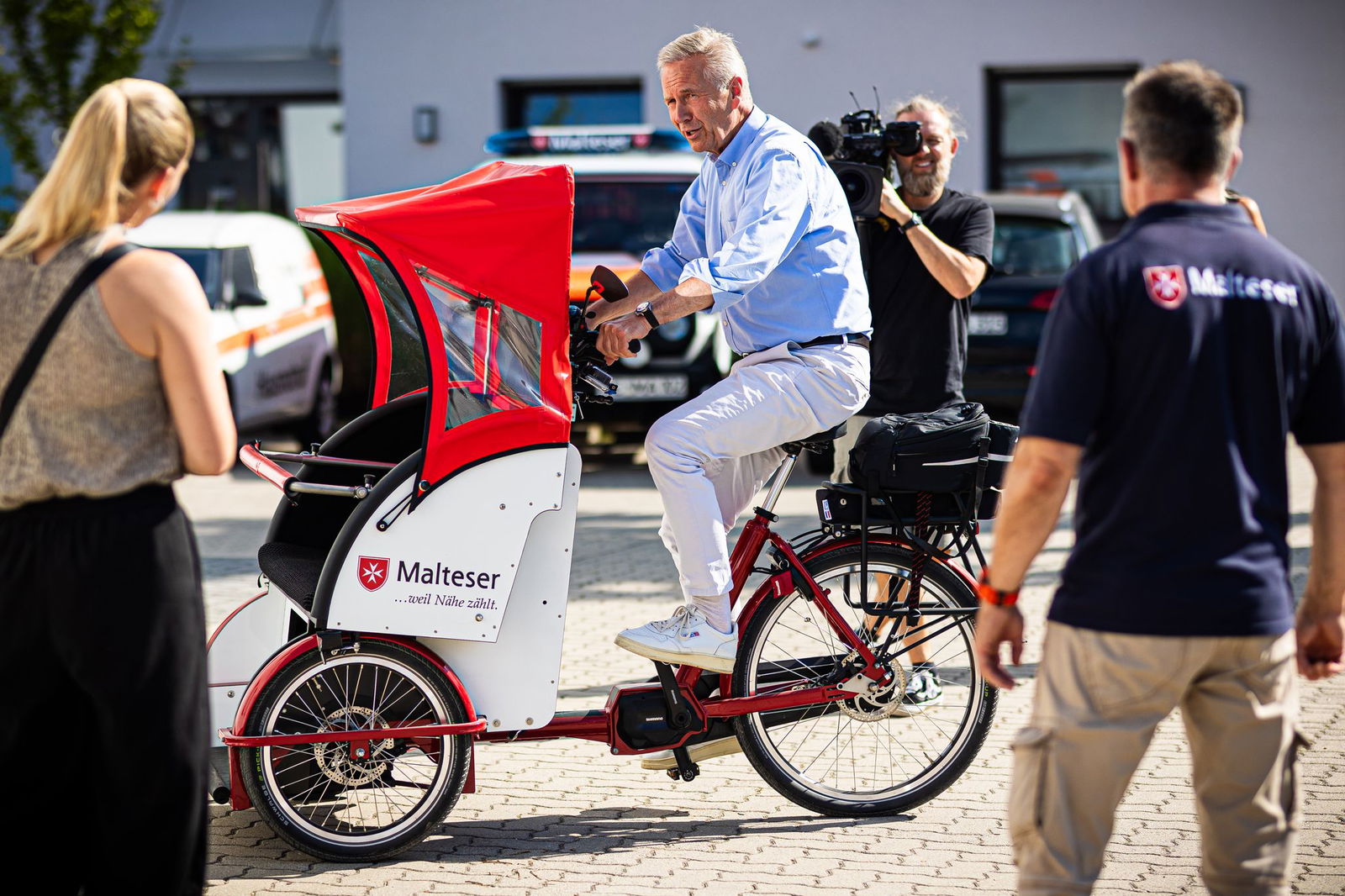Neben Celle bieten die Malteser in der Diözese Hildesheim auch an weiteren Standorten Rikschafahrten an.