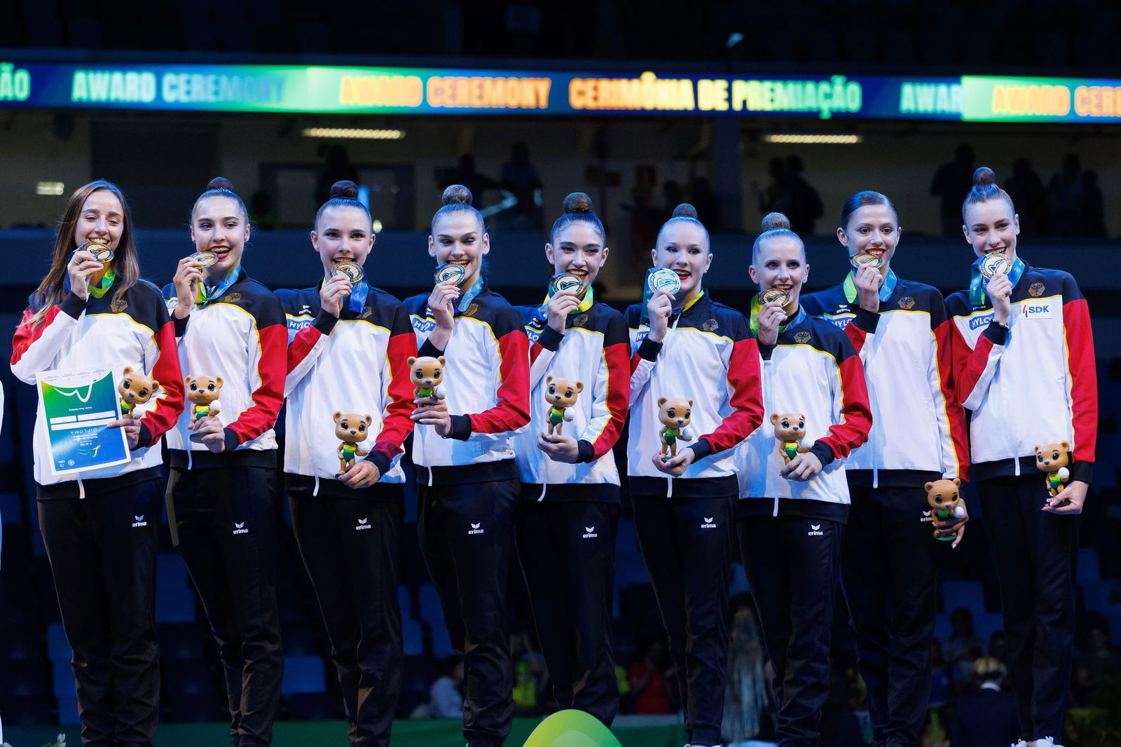 Gruppenbild mit Gold: Das deutsche Auswahlteam.