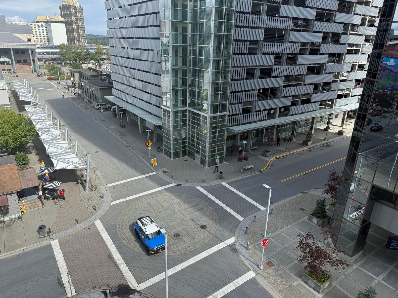 In der Innenstadt ist es am Tag vor dem Treffen ruhig. 