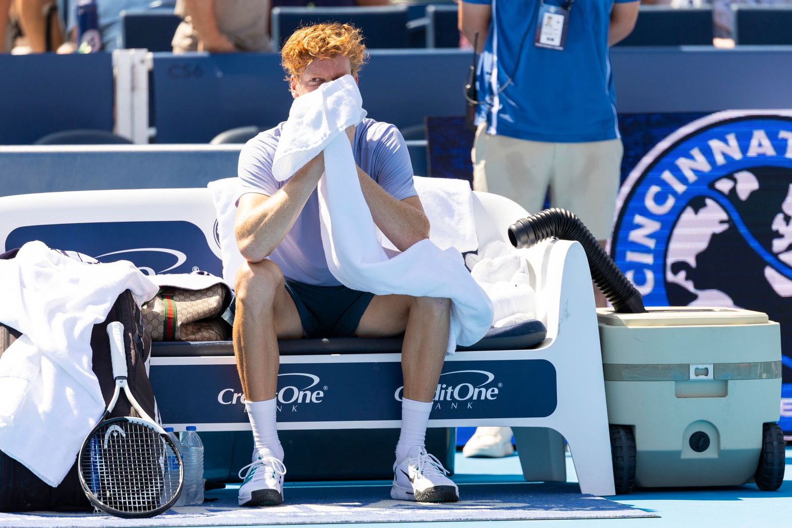 Jannik Sinner konnte das Finale in Cincinnati nicht zu Ende spielen. 
