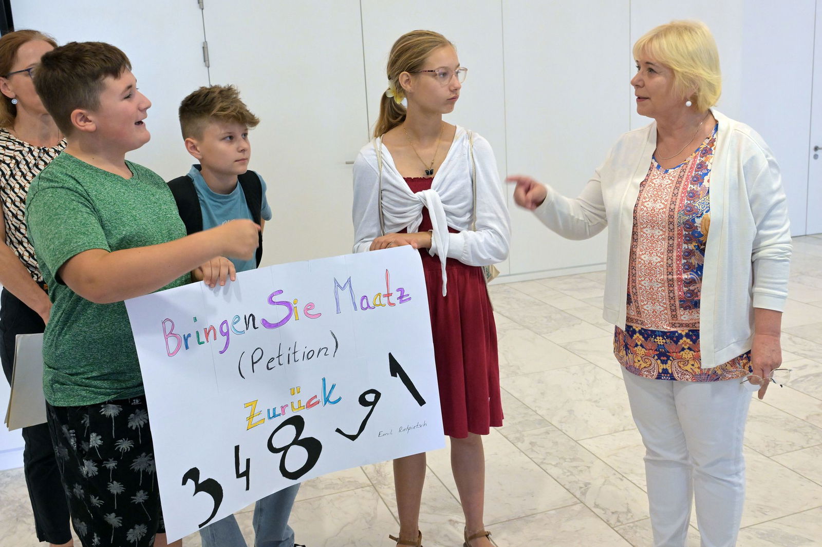 Petition für Rückholung einer Familie. 