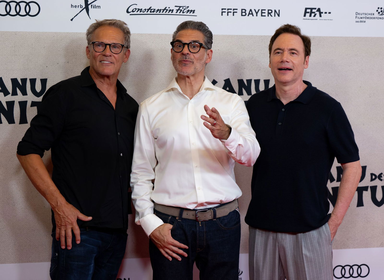 Christian Tramitz (l-r), Rick Kavanian und Michael Bully Herbig bei der Premiere.