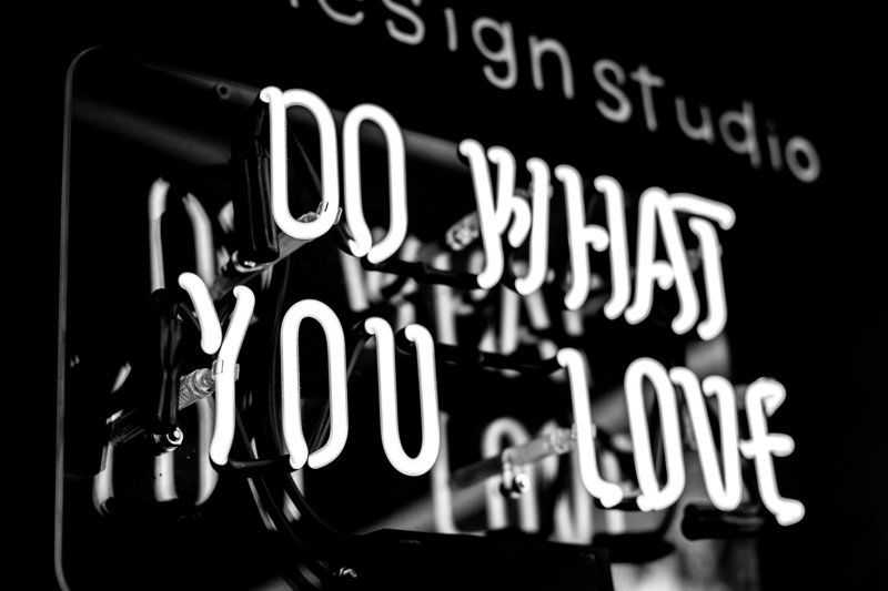do what you love - schrift