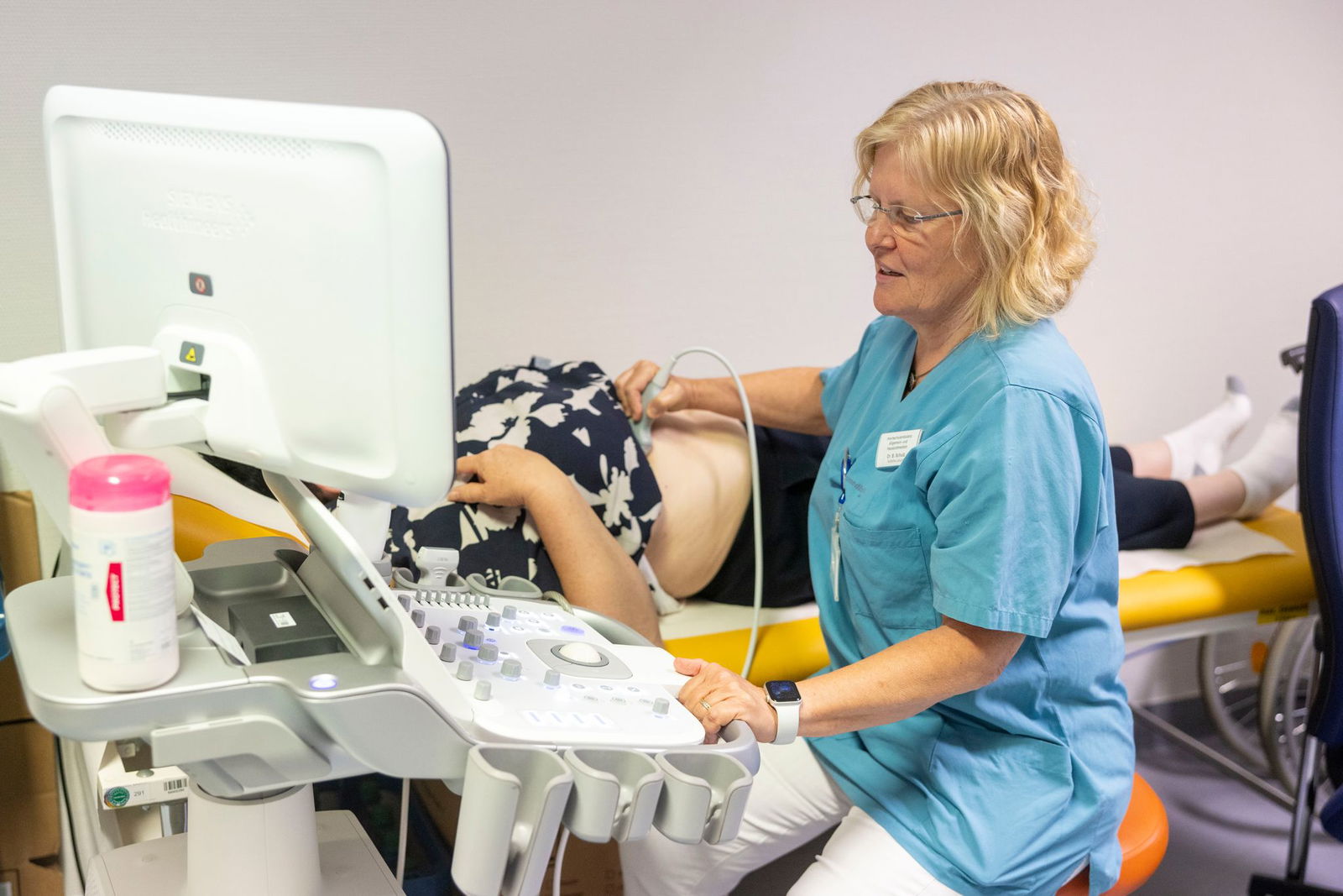 Ultraschall-Untersuchungen gehören zum Alltag in der allgemeinmedizinischen hausärztlichen Hochschulambulanz. 
