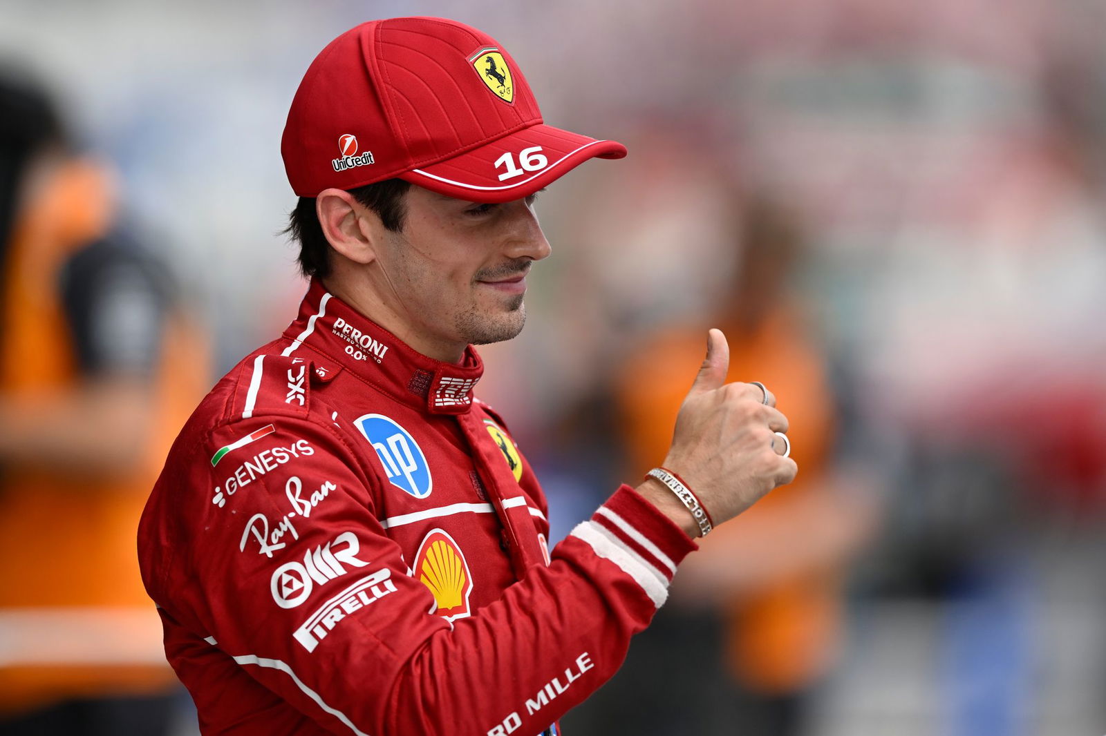 Charles Leclerc startet in Ungarn von der Pole Position.