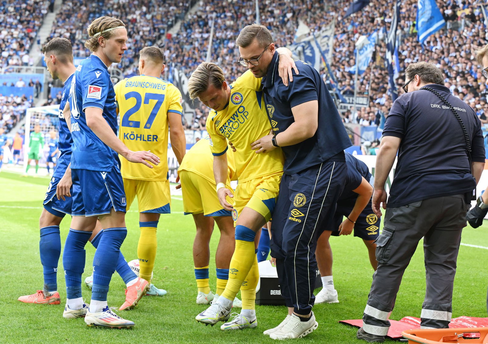 Fällt vorerst aus: Braunschweigs Lino Tempelmann (M).