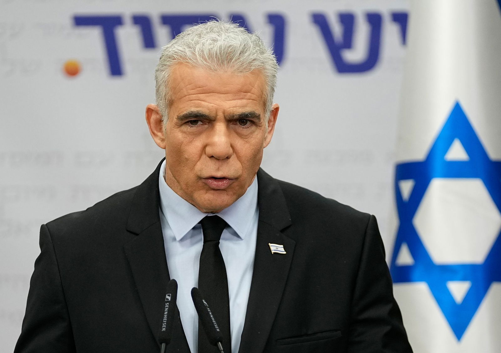 Israels Oppositionspolitiker Lapid hält eine komplette Eroberung Gazas für eine schlechte Idee. (Archivbild) 
