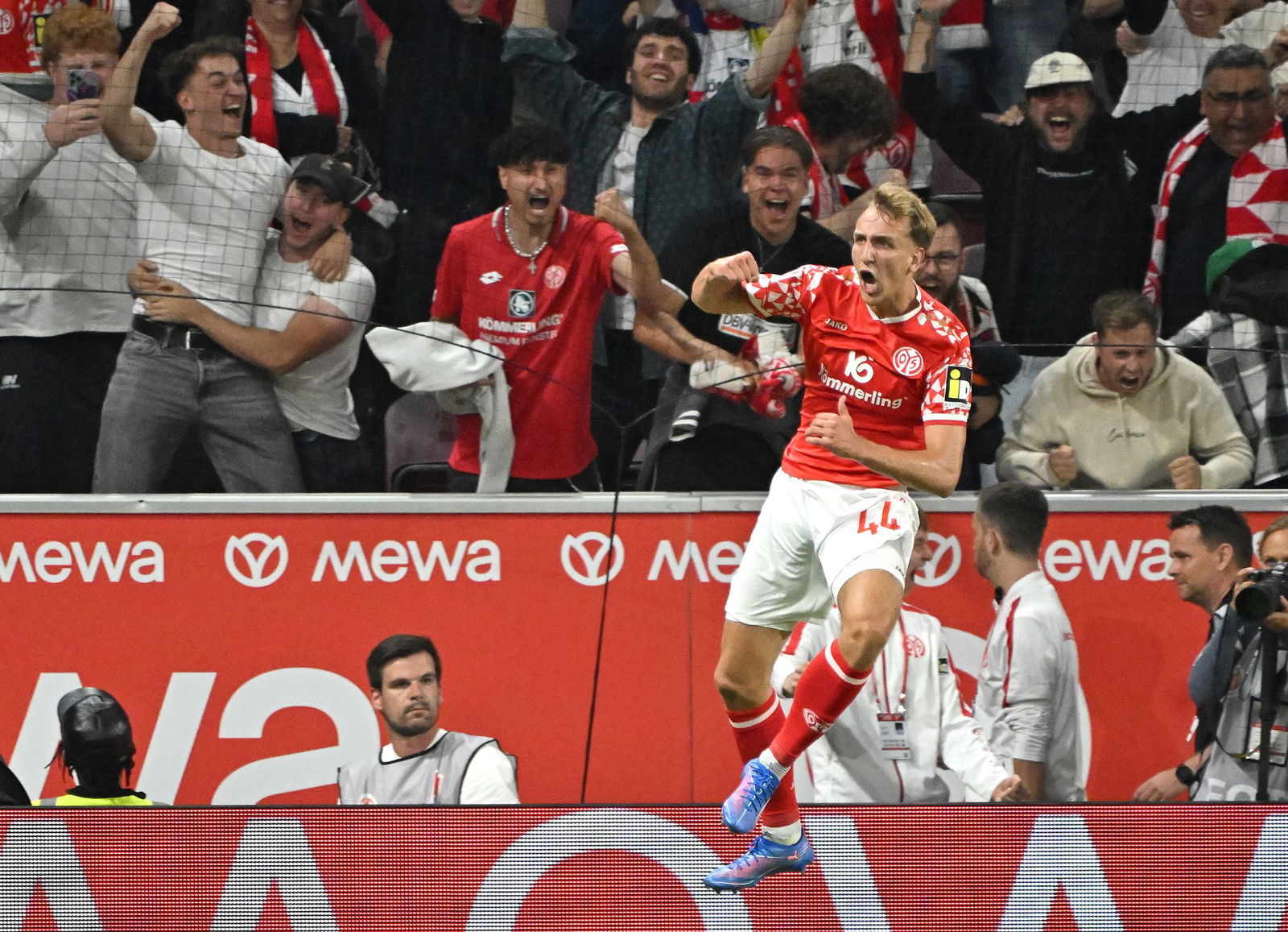 Angreifer Nelson Weiper erzielte das 3:1 für Mainz gegen Rosenborg Trondheim.