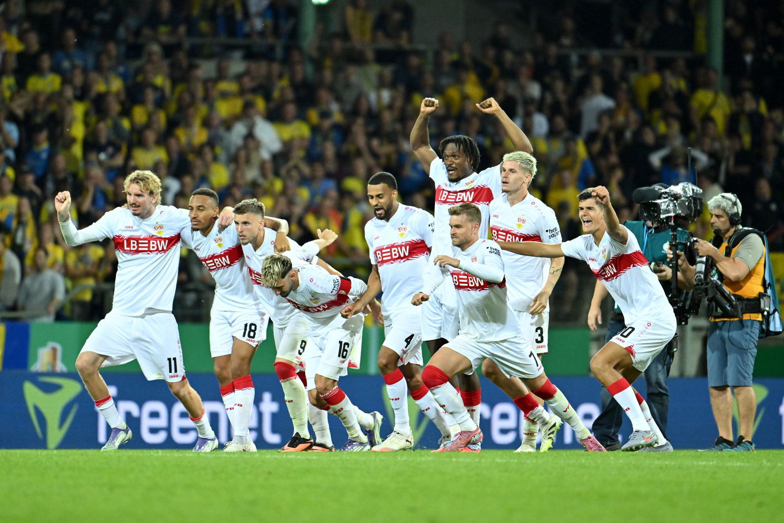 Jubel beim VfB Stuttgart.