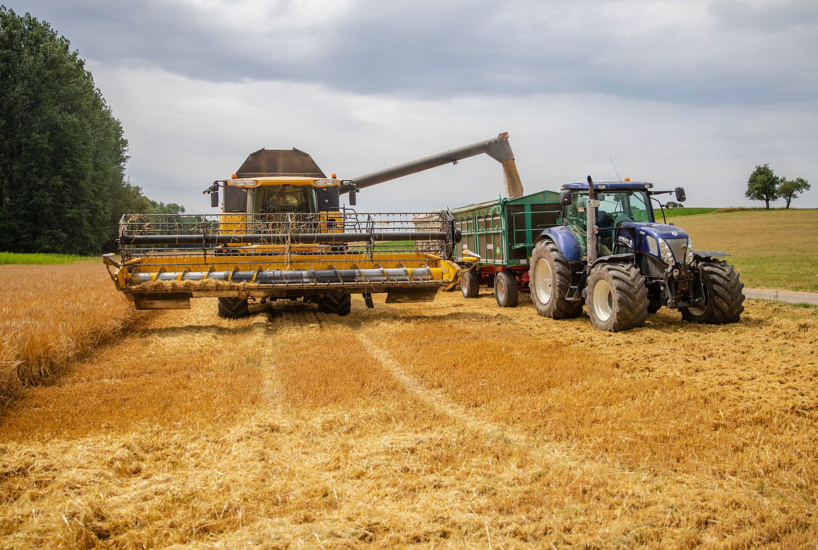 Erntezeit im Südwesten: Landmaschinen im Einsatz. (Archivbild)