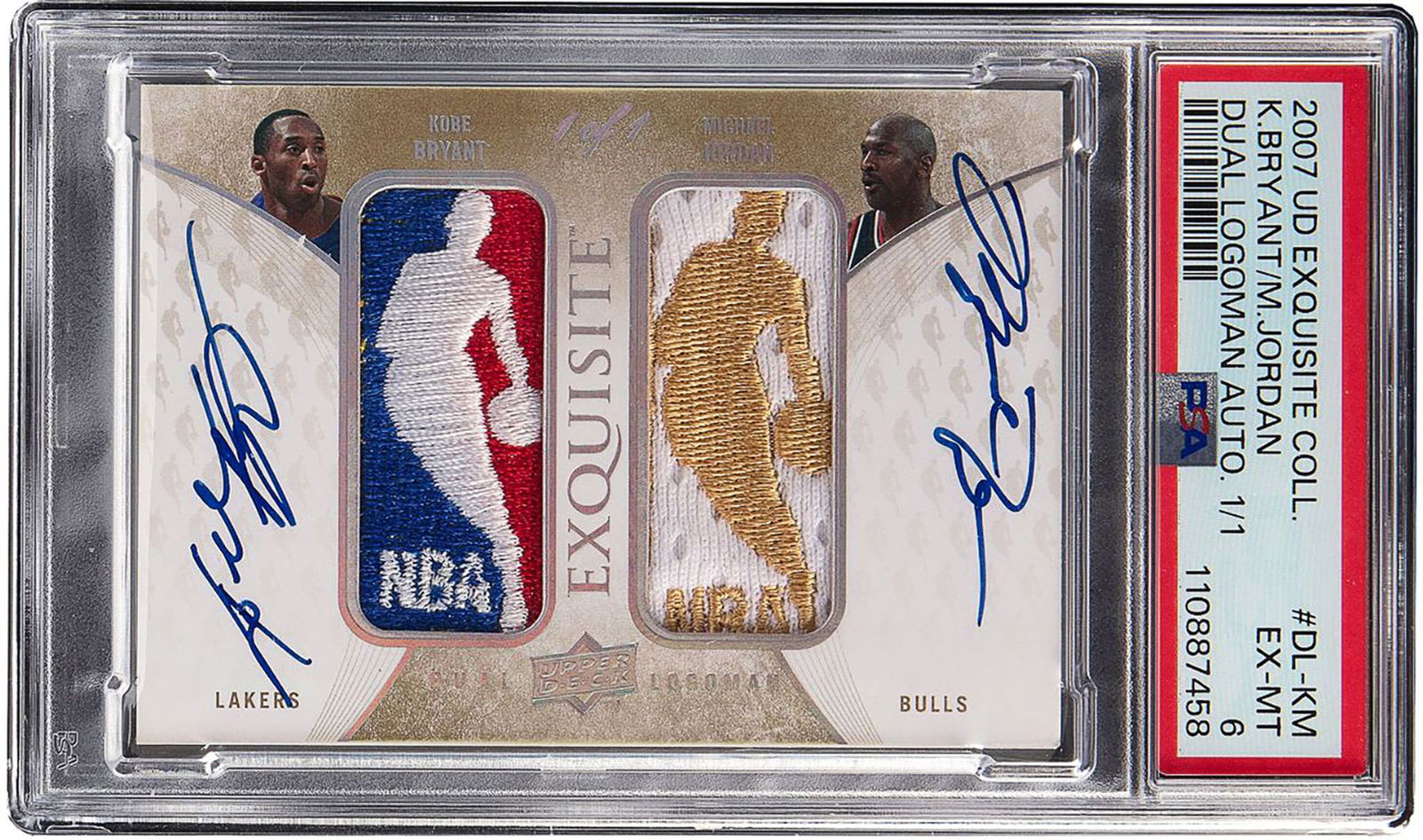 Die Versteigerung der Karte mit den Autogrammen der beiden NBA-Legenden hat fast 13 Millionen Dollar (rund 11 Millionen Euro) erzielt.