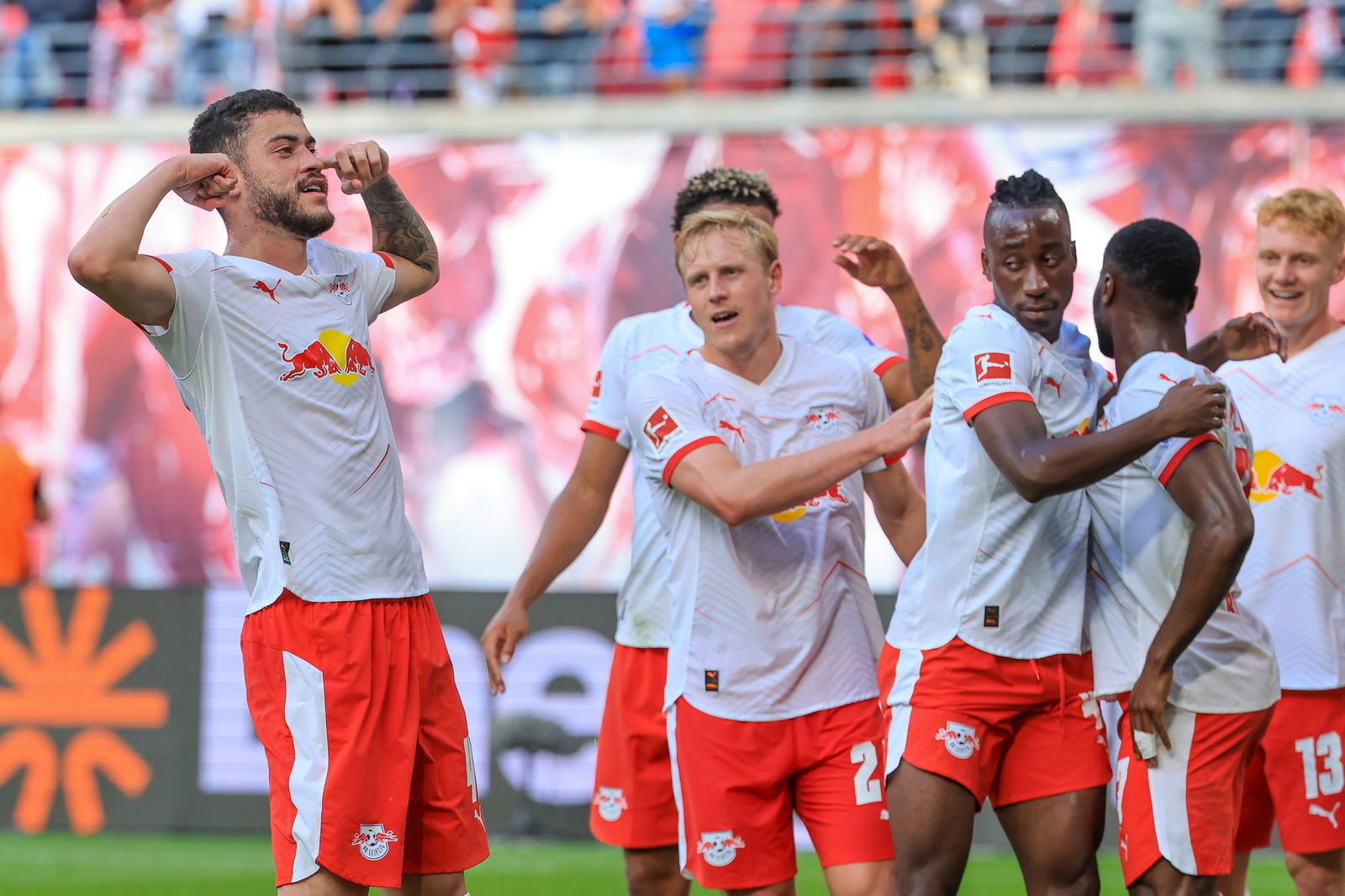 Zumindest ab und zu ließ Leipzig die Muskeln spielen. 