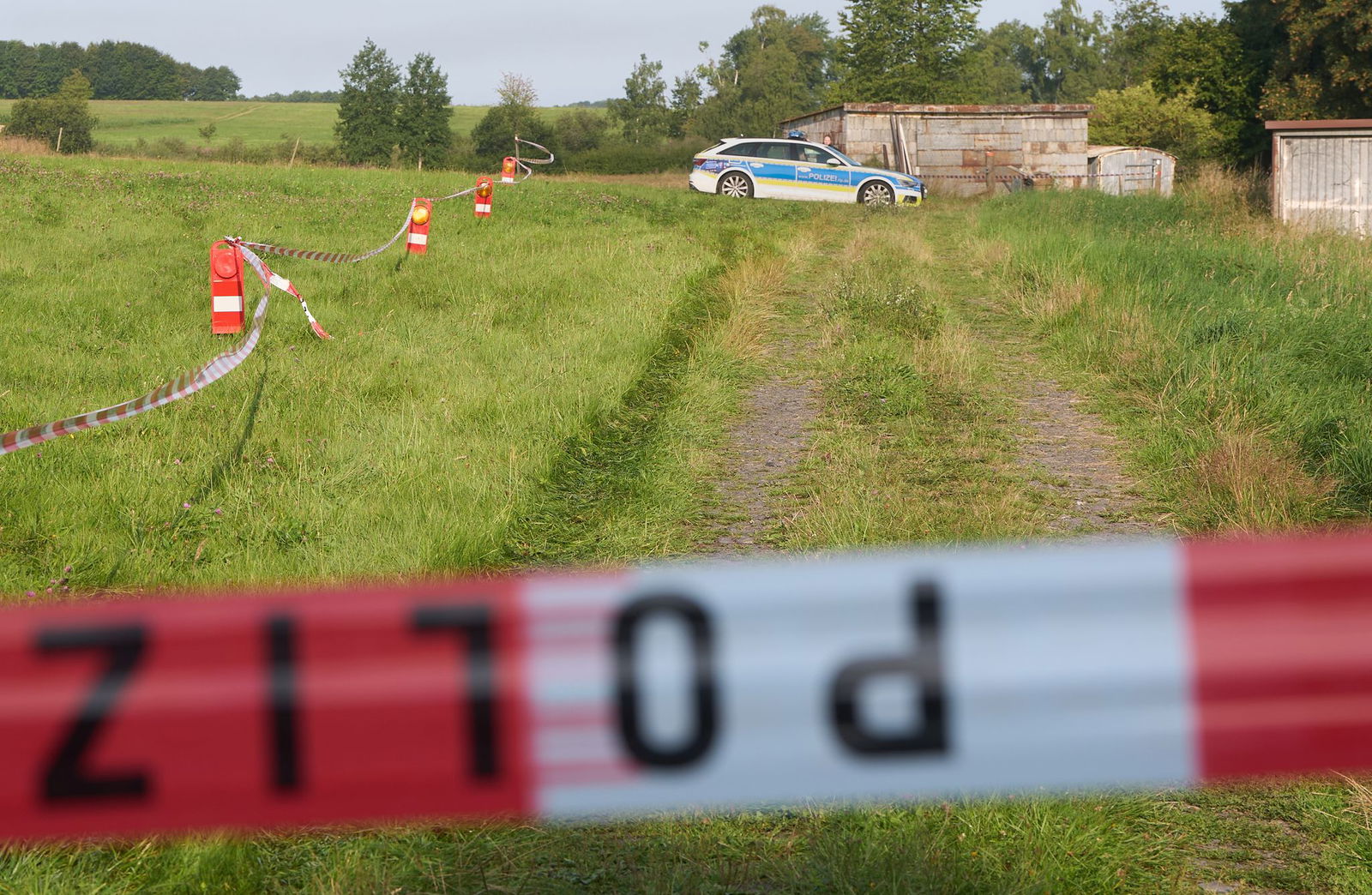 Der Fundort ist abgesperrt.