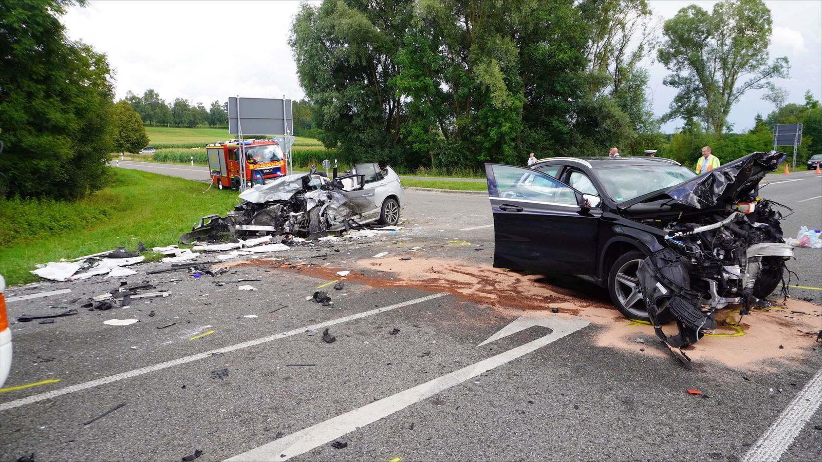 Der 61-Jährige starb noch an der Unfallstelle.