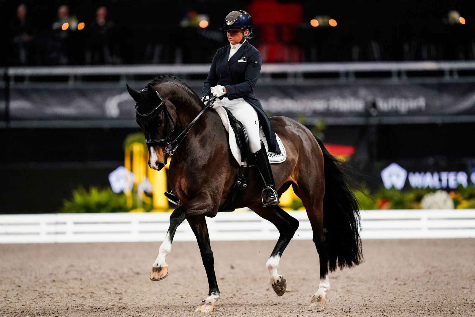 Dorothee Schneider gewann 2024 in Donaueschingen mit ihrem Wallach Dayman den Grand Prix Spécial. (Archivbild)