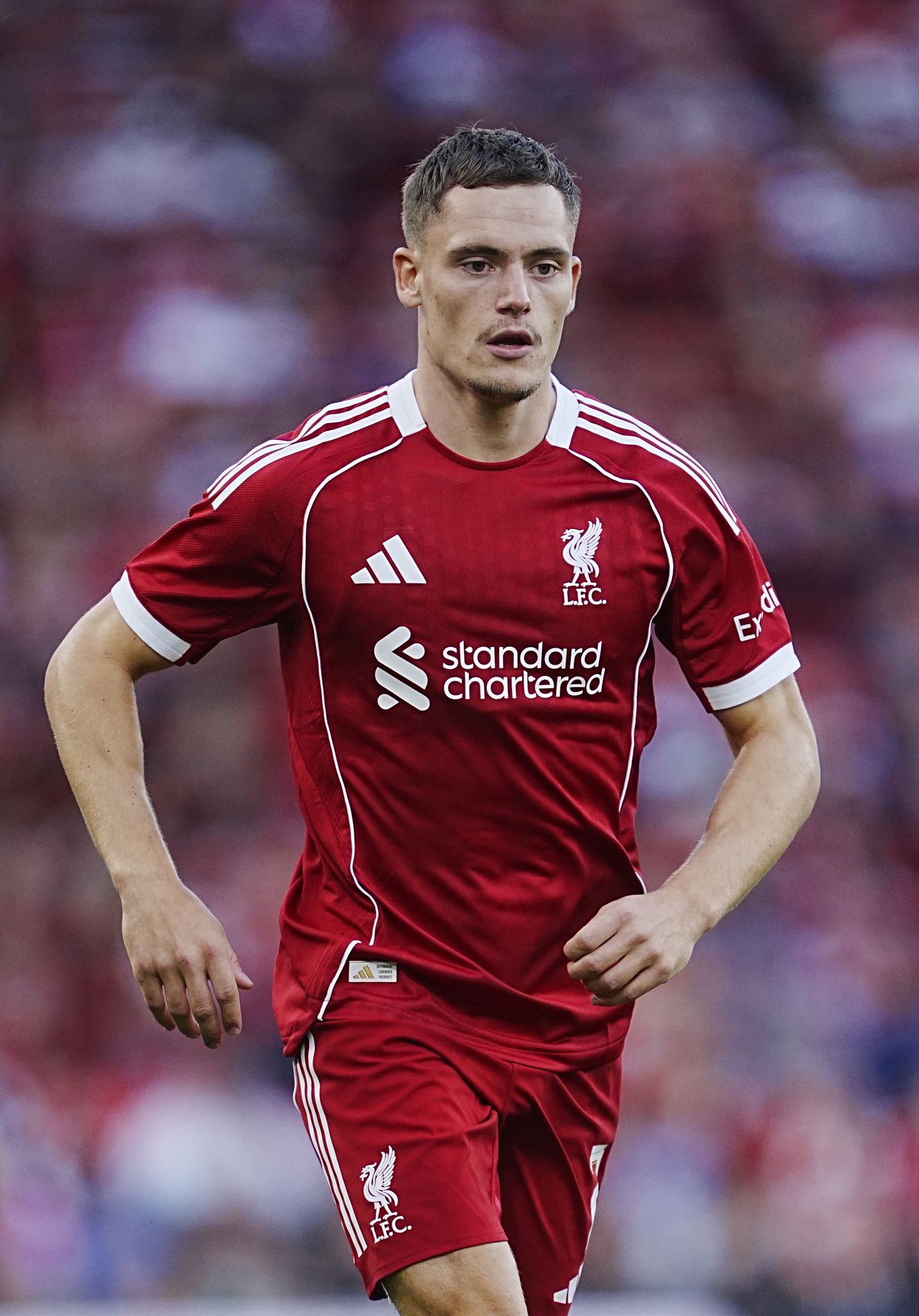 Im Community Shield gegen Crystal Palace könnte Florian Wirtz am Sonntag seinen ersten Titel mit Liverpool gewinnen.