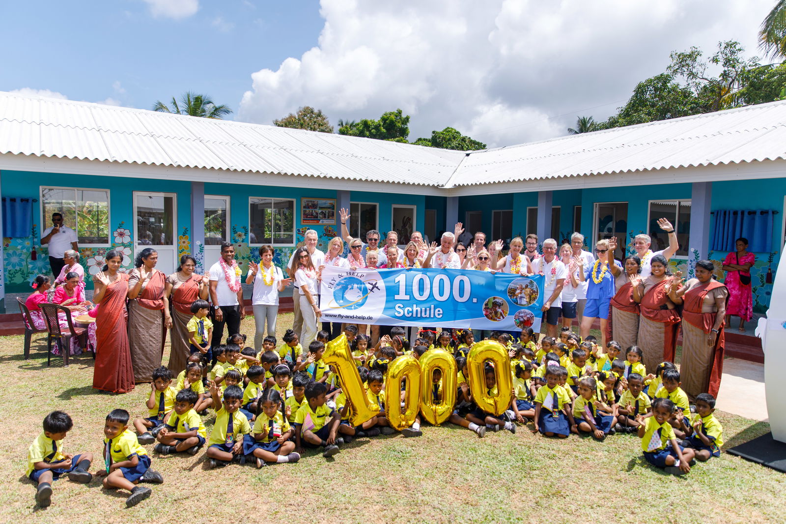 1000 Schuleröffnung Fly&Help in Sri Lanka