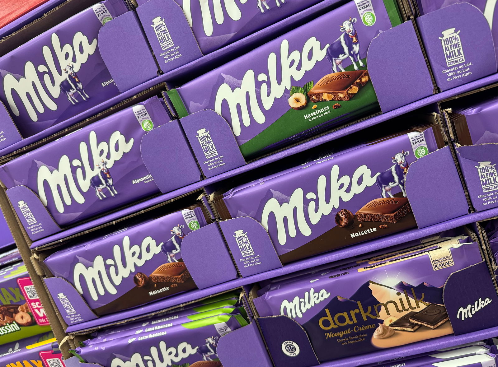Schokoladentafeln von Milka