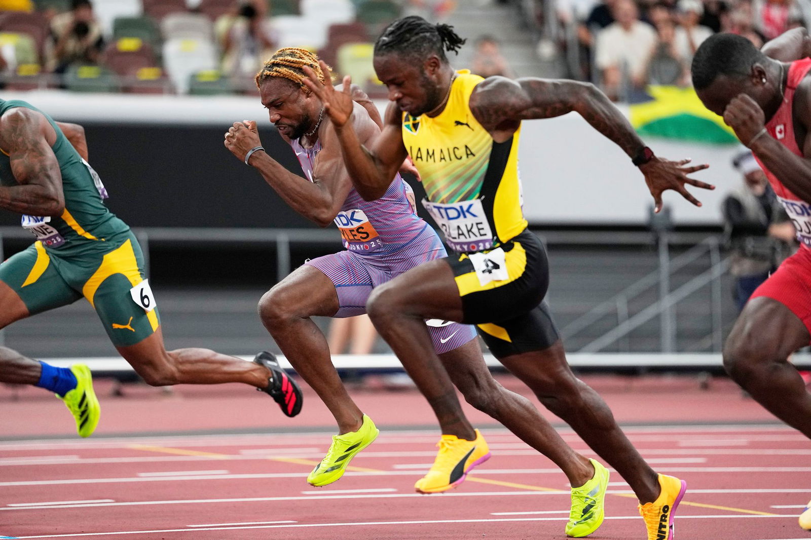 Wieder schnell, aber nicht der Beste: Olympiasieger Noah Lyles (m).