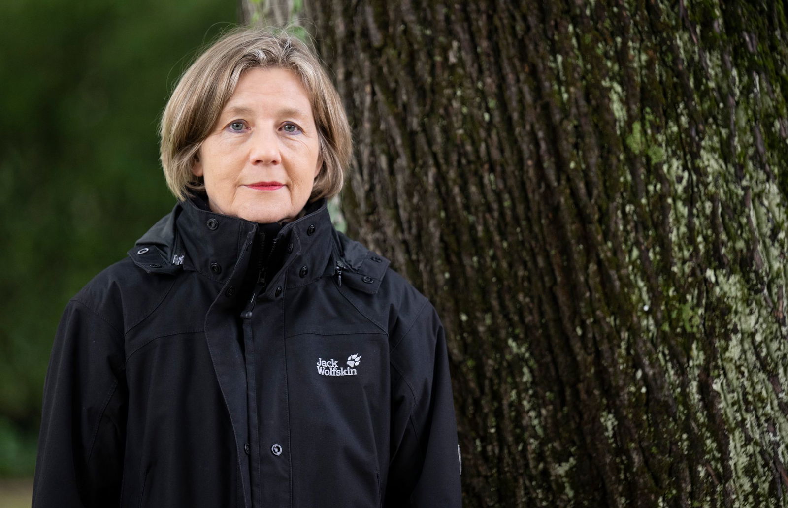 Maike Kohl-Richter am Rande der Arbeiten im Adenauerpark.